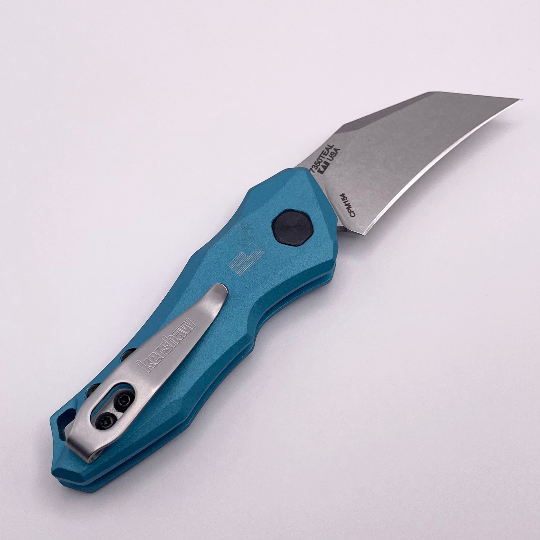 Kershaw Launch 10 Premium Automatic Knife - CPM-154 Blade & Teal Aluminum Handle