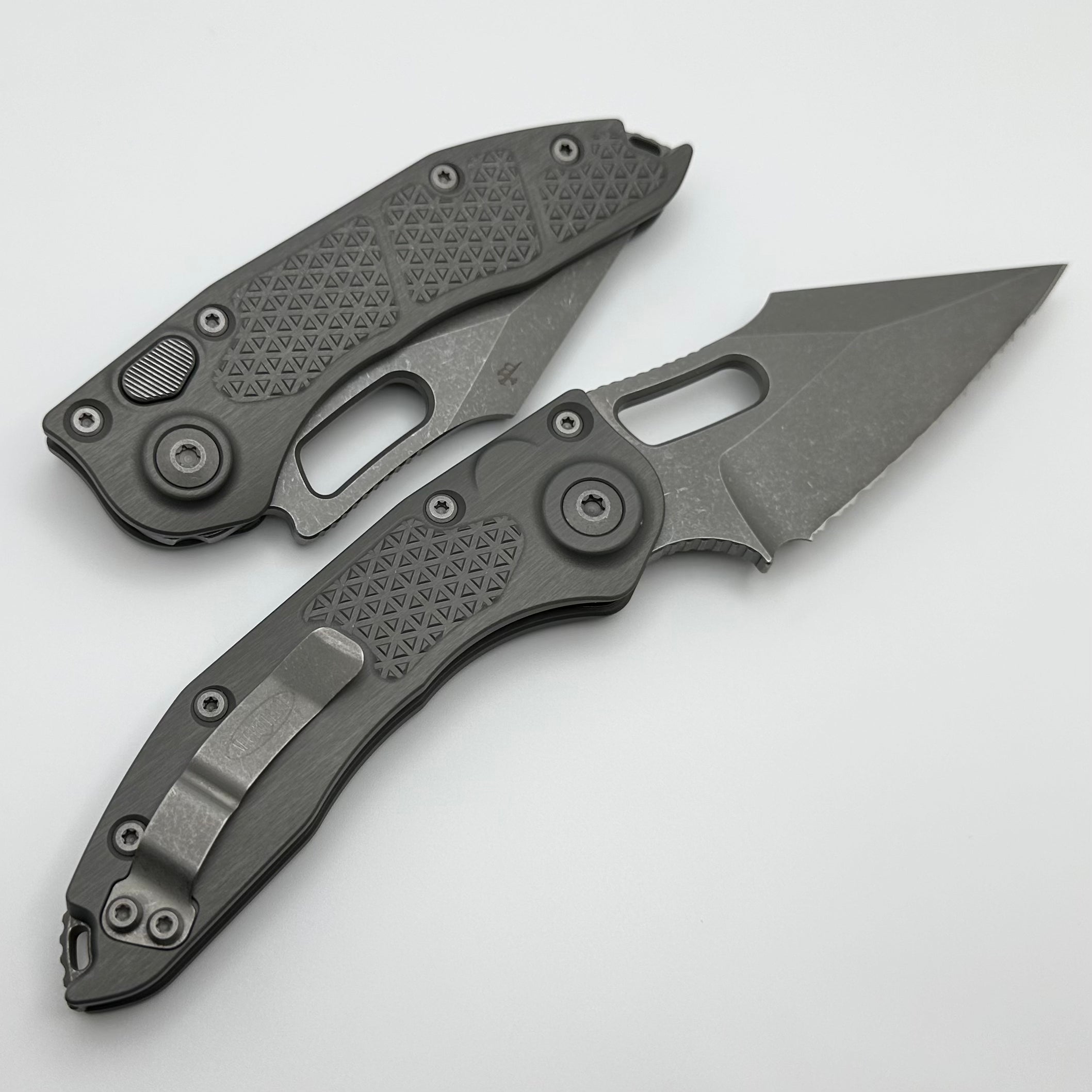 Microtech Borka Stitch Apocalyptic Full Serrated Tactical Knife