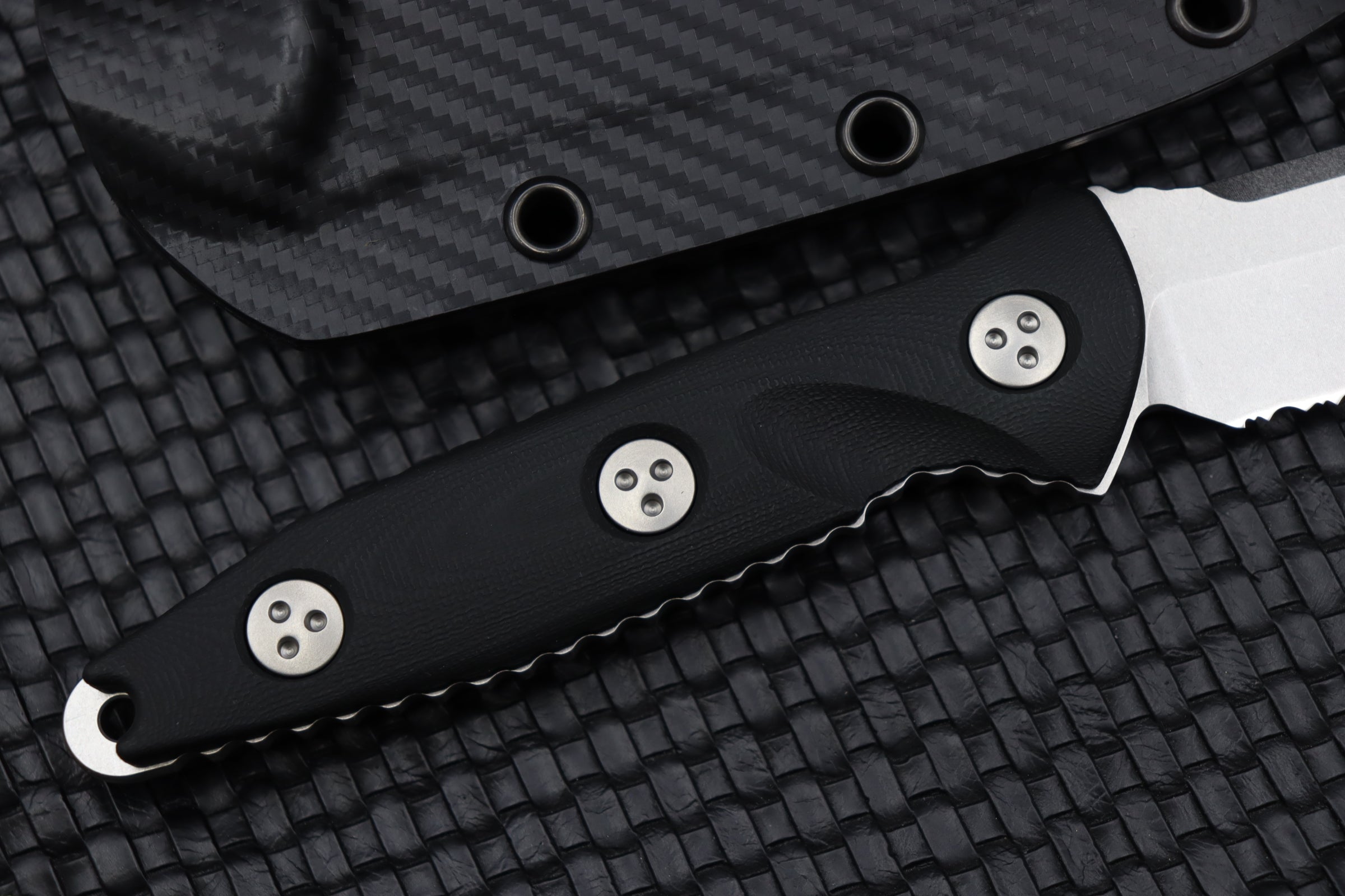 Microtech Socom Alpha Ultimate Tactical Knife - Partial Serrated Blade