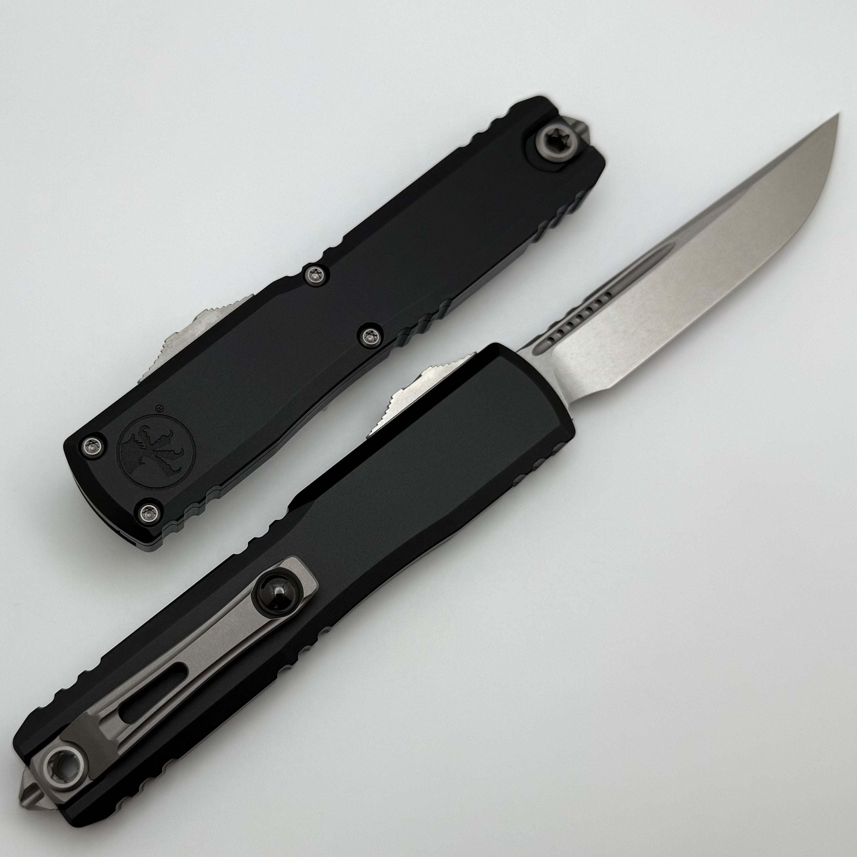 Microtech Ultratech ZBP S/E Stonewash M390MK Tactical Knife with Black Handle