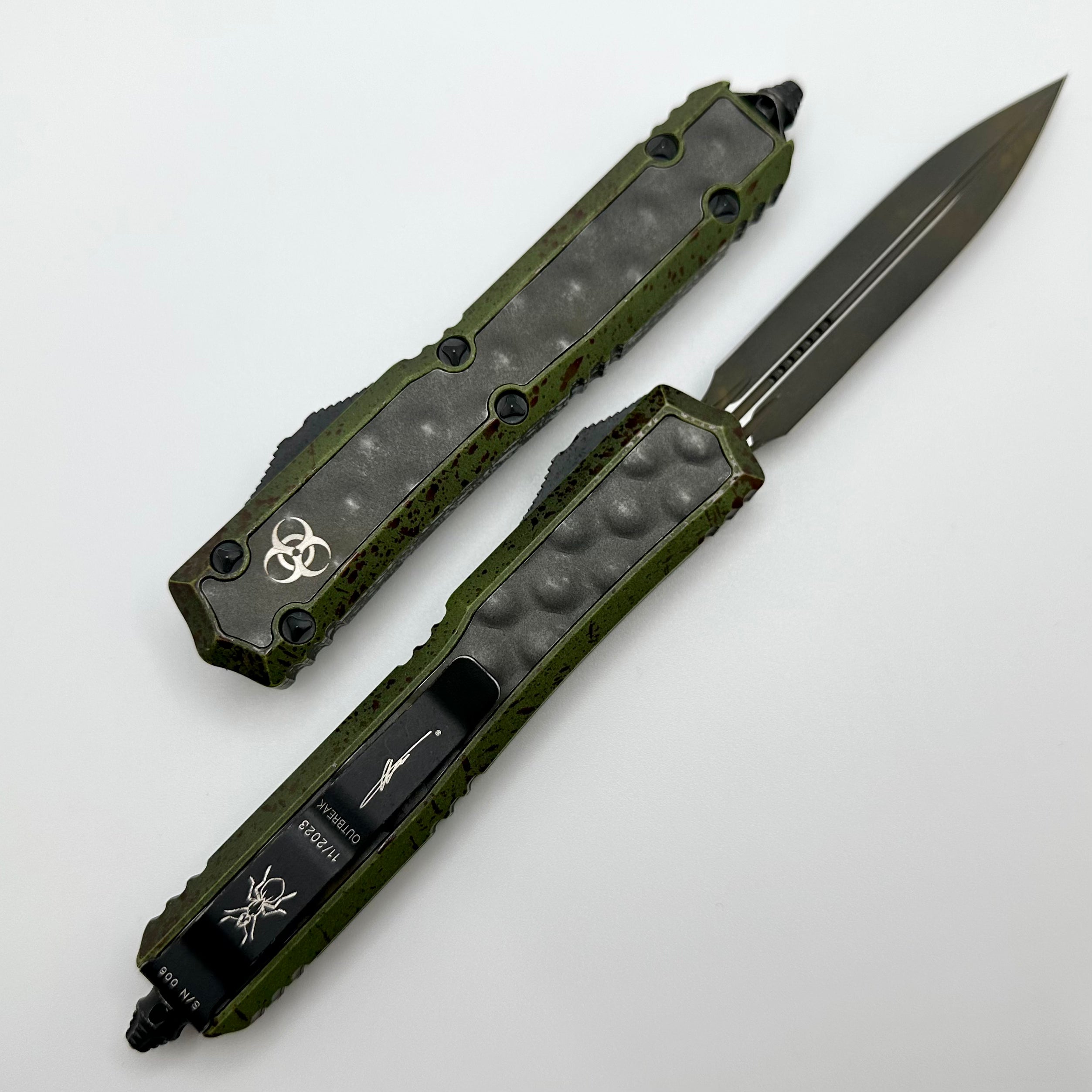 Microtech Makora Outbreak Double Edge Signature Series 206-1OBDS - Premium Tactical Knife (Limited Edition)