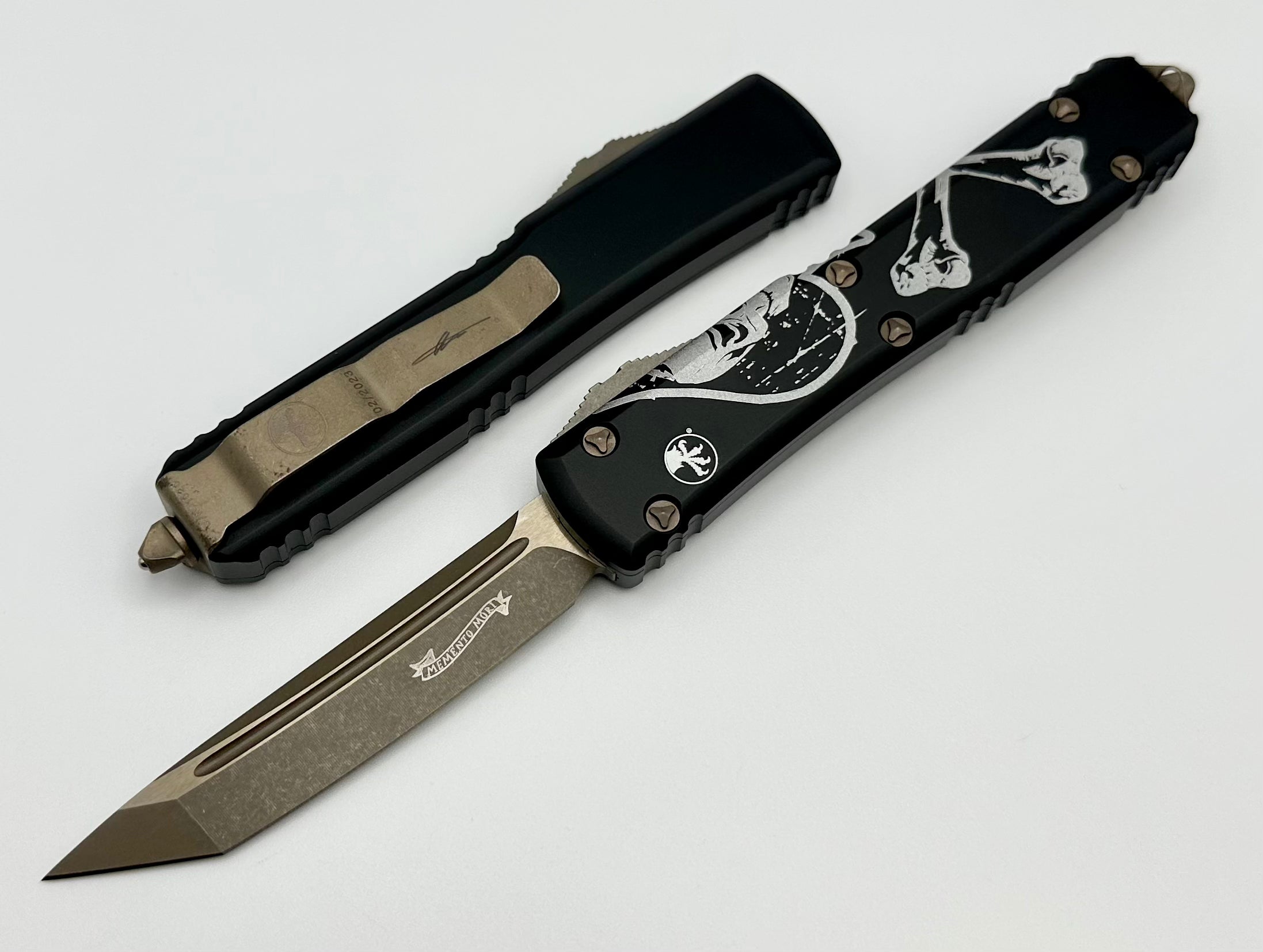 Microtech Ultratech Tanto Bronze Apocalyptic OTF Knife - Signature Series