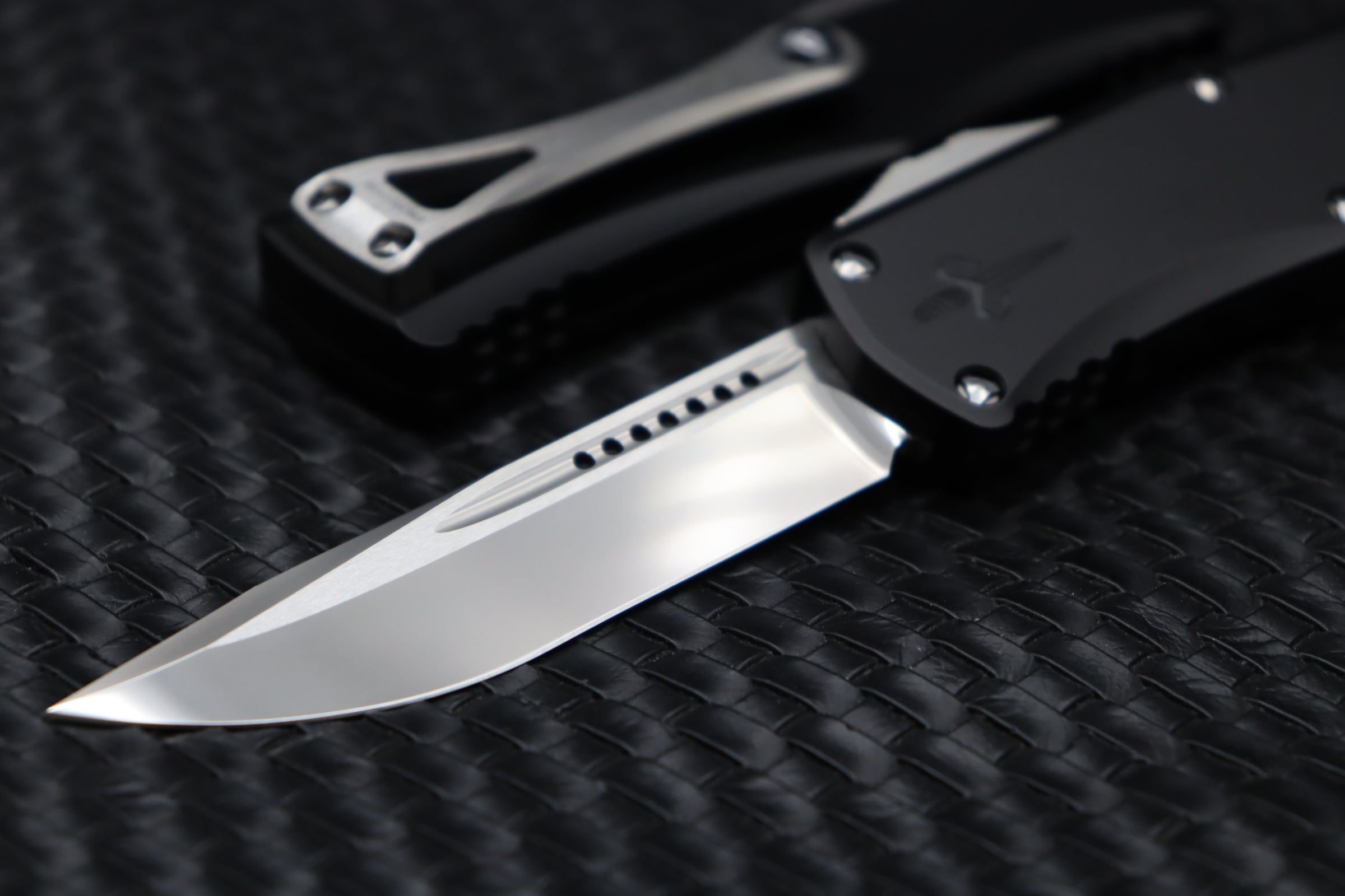 Premium Marfione Hera Prototype: Dual-Tone Diamond Wash Blade & Black Aluminum Handle