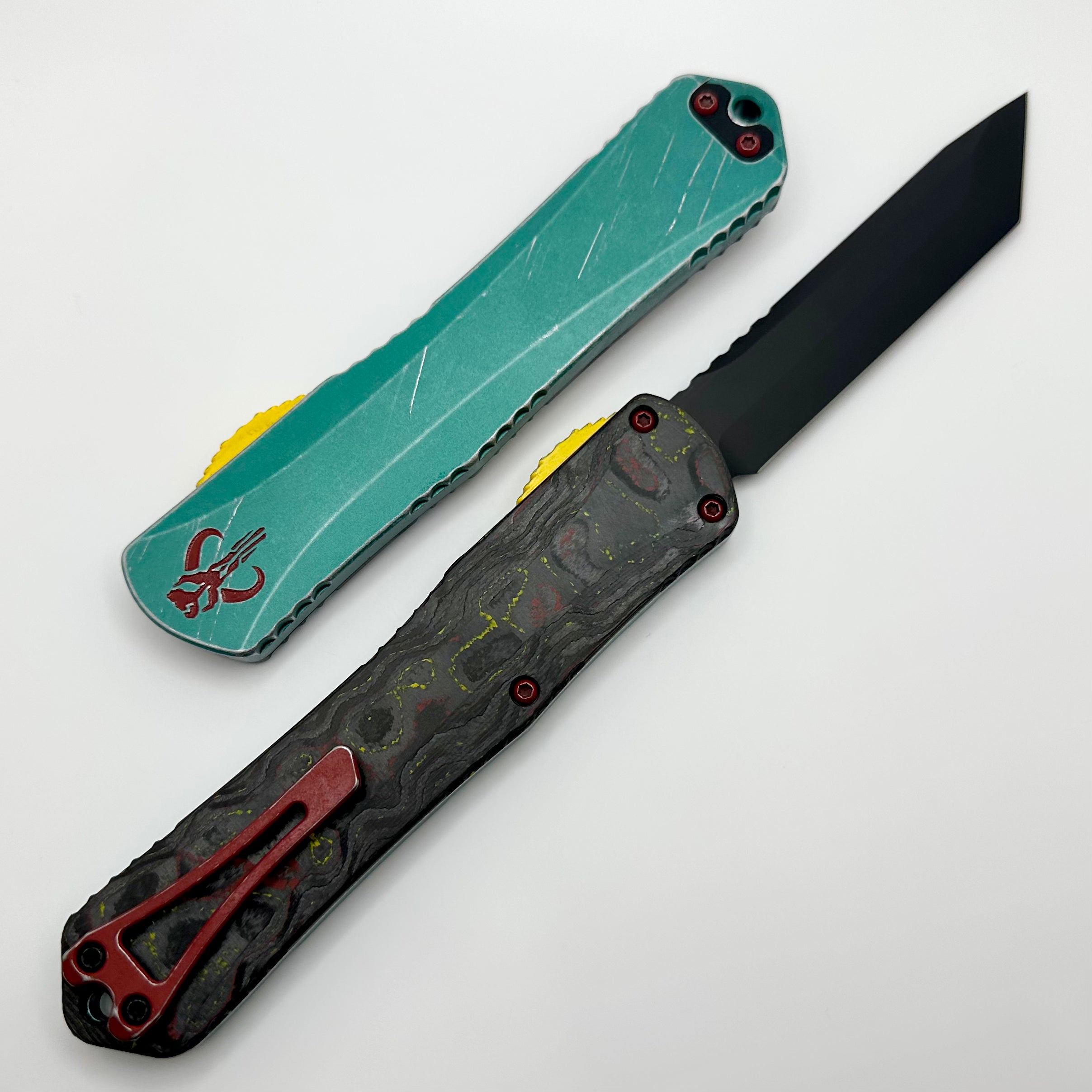 Heretic Knives Premium Manticore X Bounty Hunter DLC Tanto - Ultimate Tactical OTF Knife