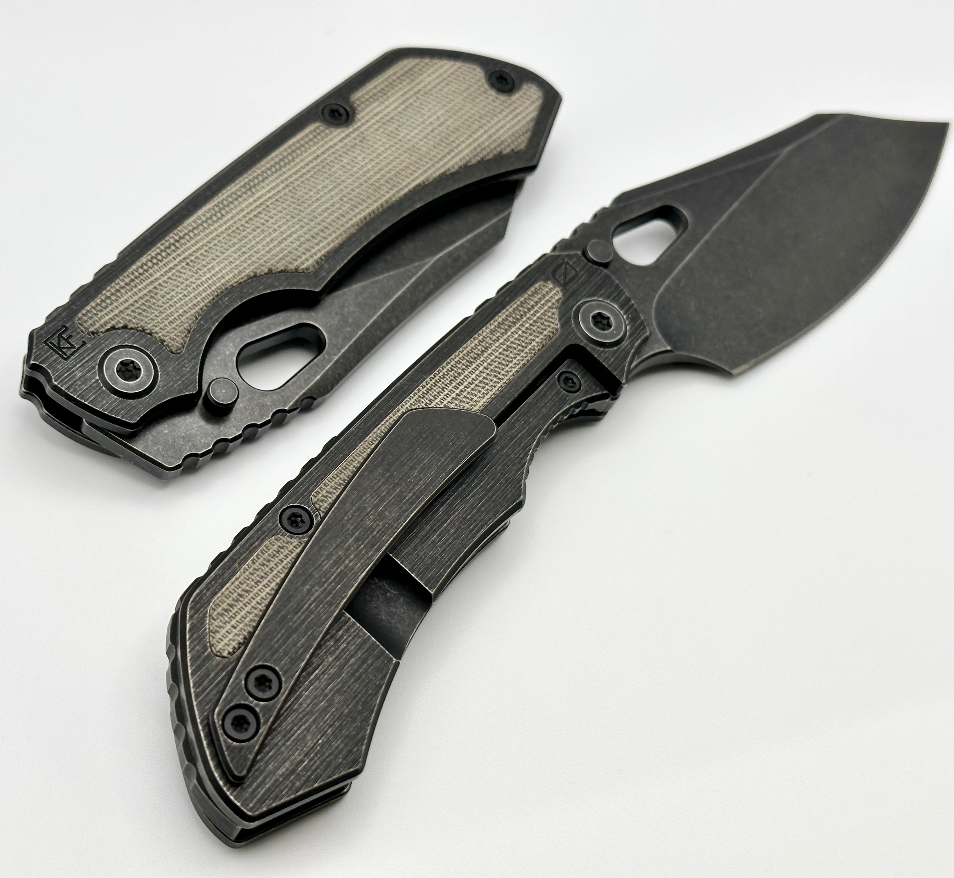 Premium Custom Knife Factory Evo 3.0D - Blackwash Micarta & M390 Steel