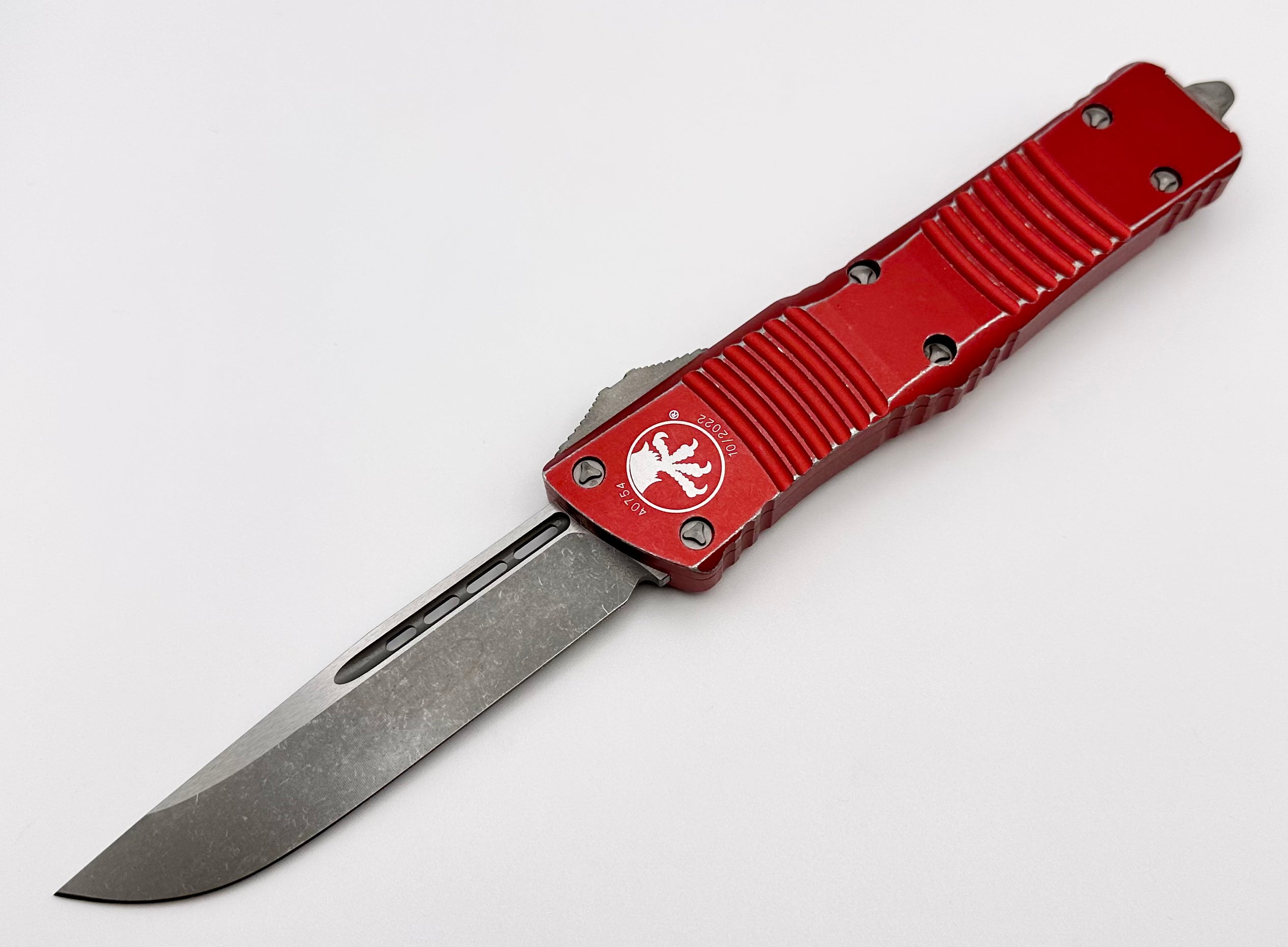 Ultimate Microtech Combat Troodon Apocalyptic Red Tactical Knife