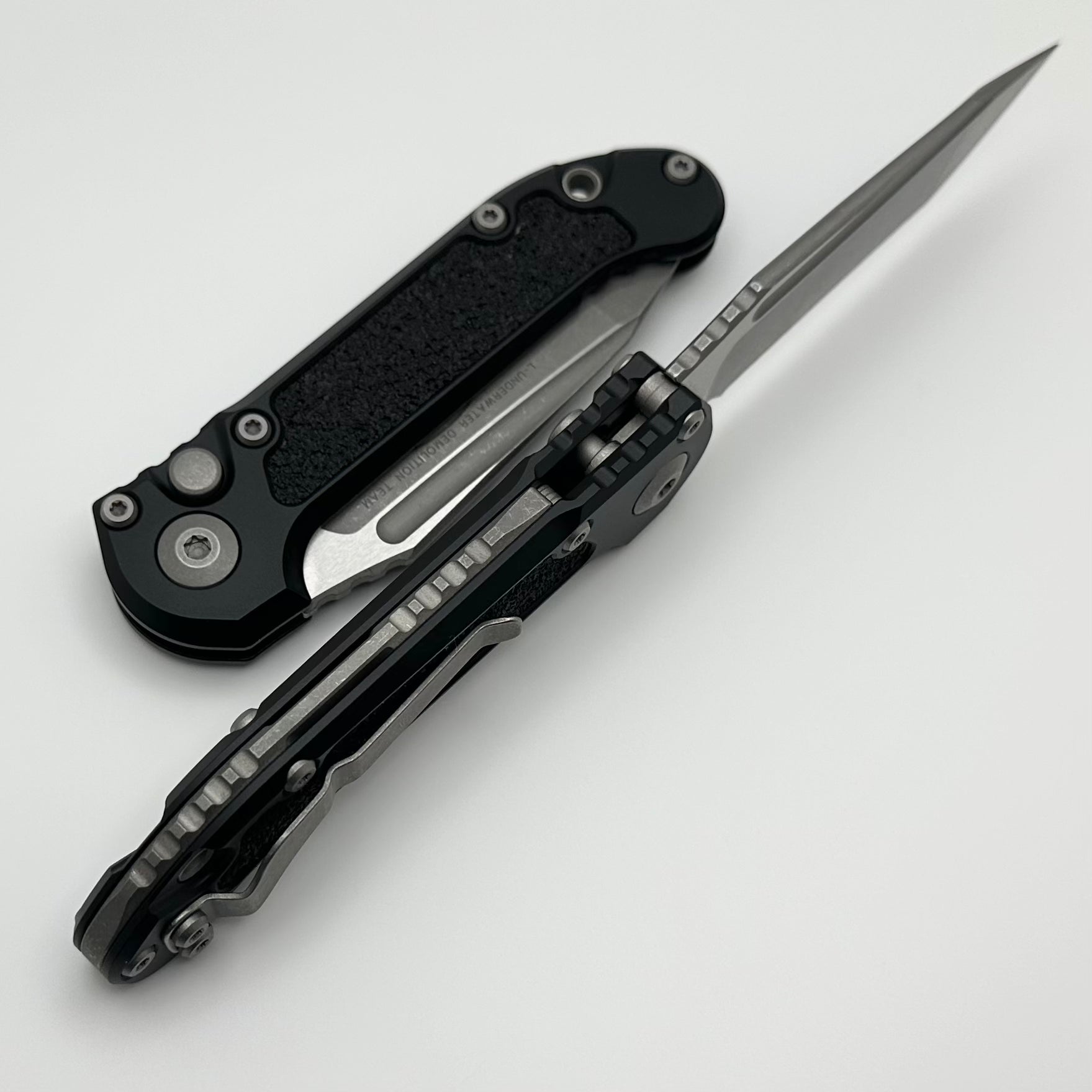 Microtech Ultimate LUDT Gen III Apocalyptic Tanto Knife - Black Handle