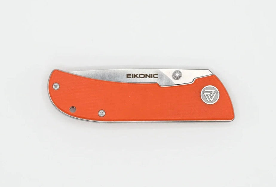 Eikonic Fairwind G-10 Orange D2 Serrated Knife - Ultimate Everyday Carry