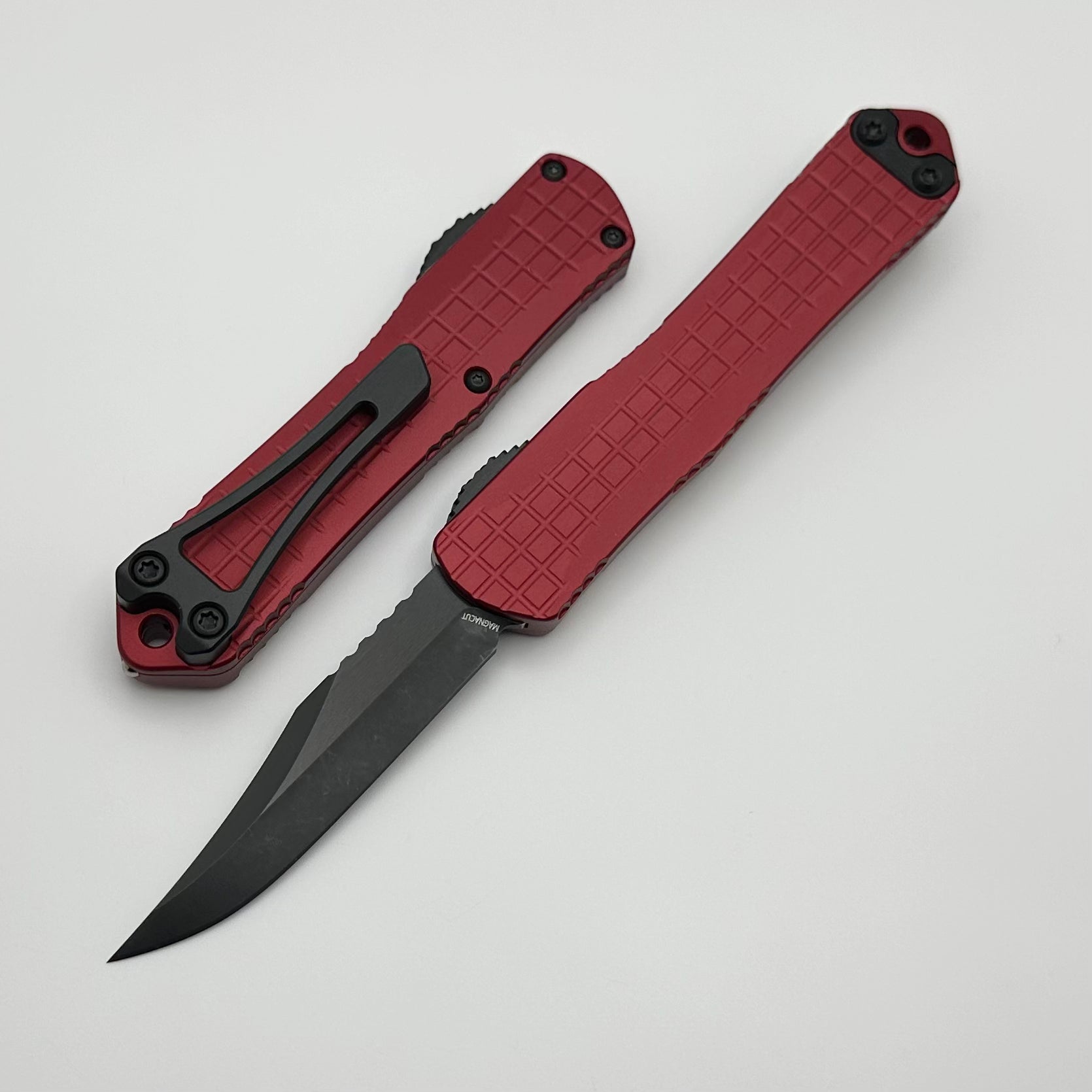 Heretic Knives Manticore S Red Grenade Frag - Premium DLC Bowie Magnacut EDC Knife