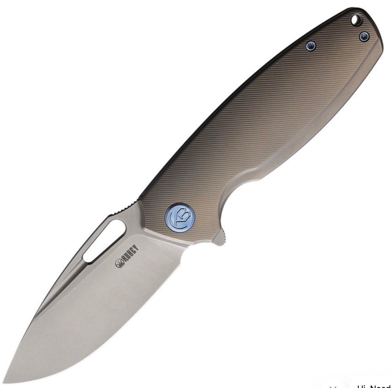 Kubey Tityus Premium Folding Knife - Titanium Handle & 14C28N Blade KB360A