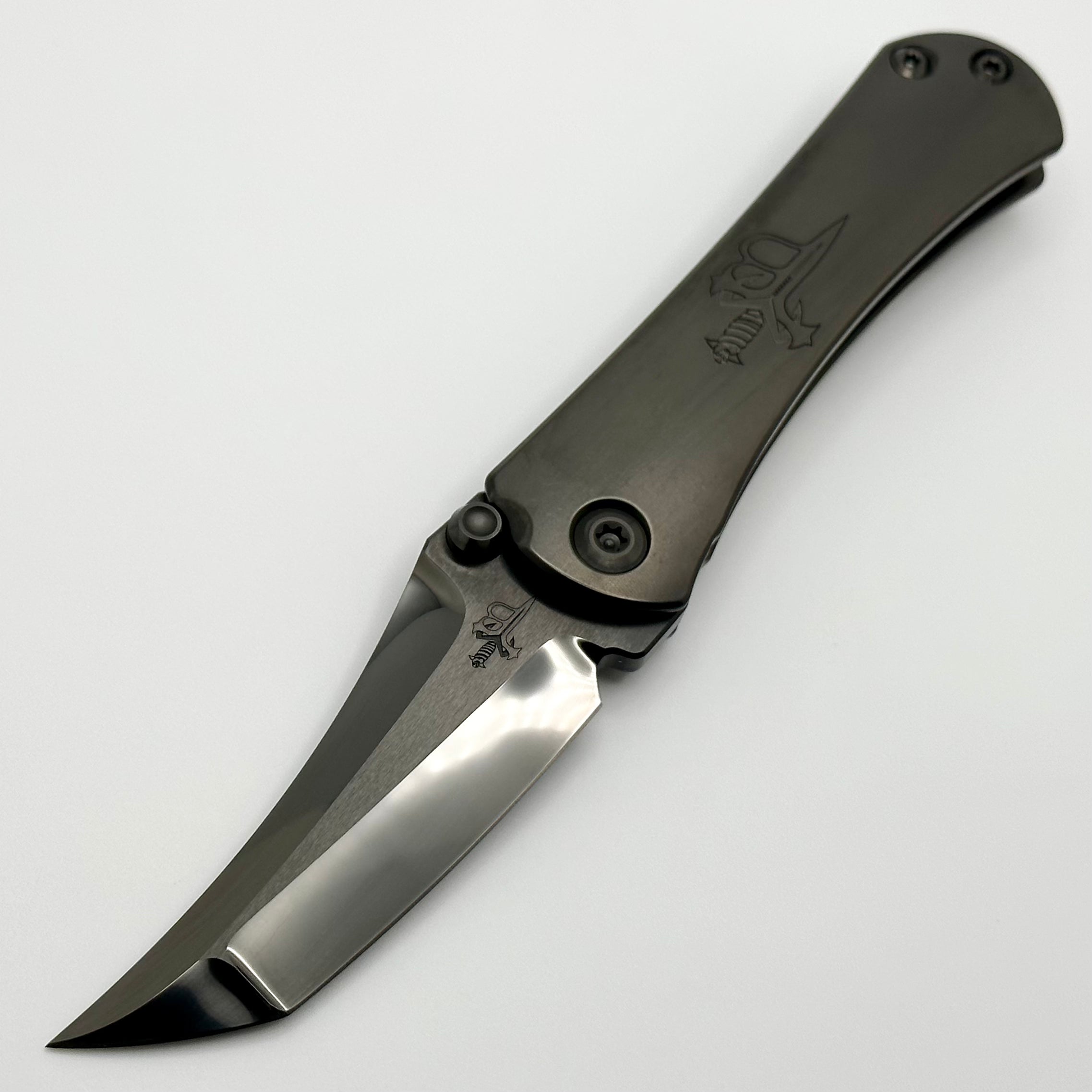 Marfione Custom & Borka Blades SBHF: Premium Black Diamond M390 Blade with DLC Engraved Scales - Like New