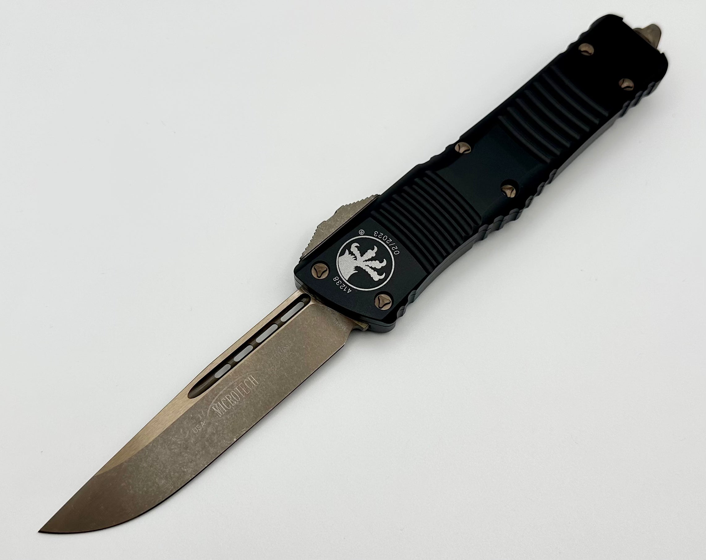 Microtech Combat Troodon Premium Apocalyptic Bronze Tactical Knife