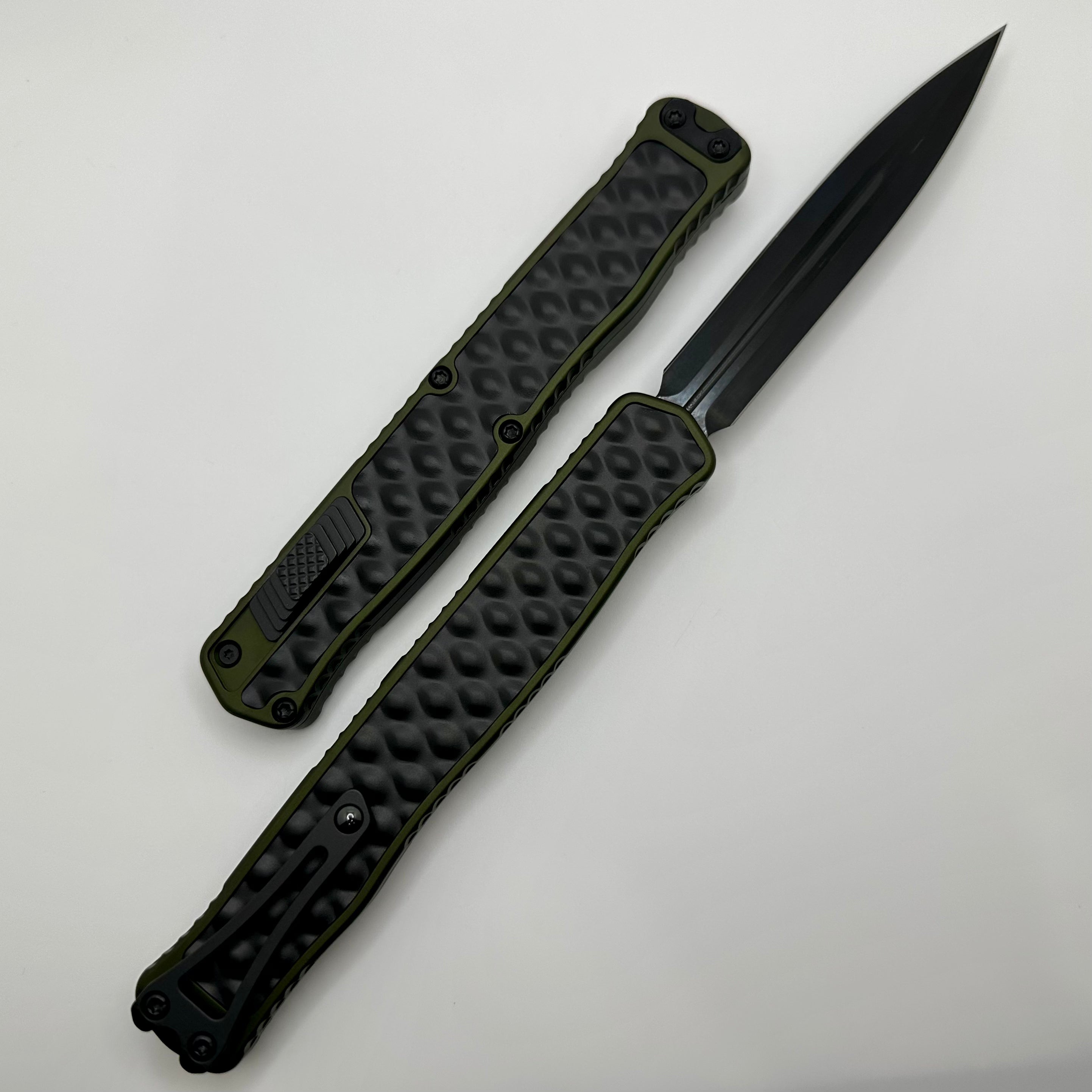 Heretic Knives Cleric II 2 OD Green & DLC Double Edge Magnacut - Premium Tactical Knife