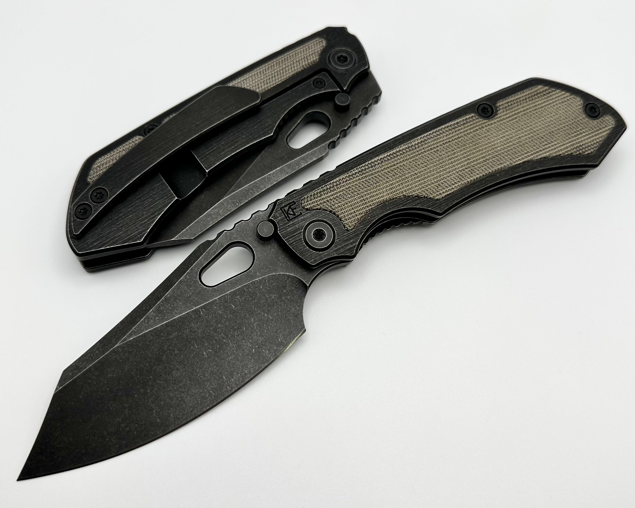 Premium Custom Knife Factory Evo 3.0D - Blackwash Micarta & M390 Steel