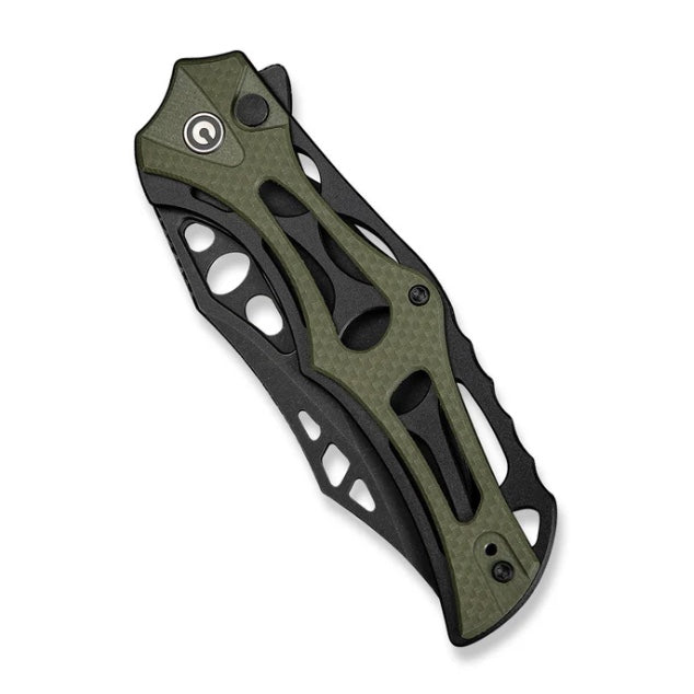 Civivi Biophase Premium Button Lock Knife - Nitro-V Blade & OD Green G10 Handles