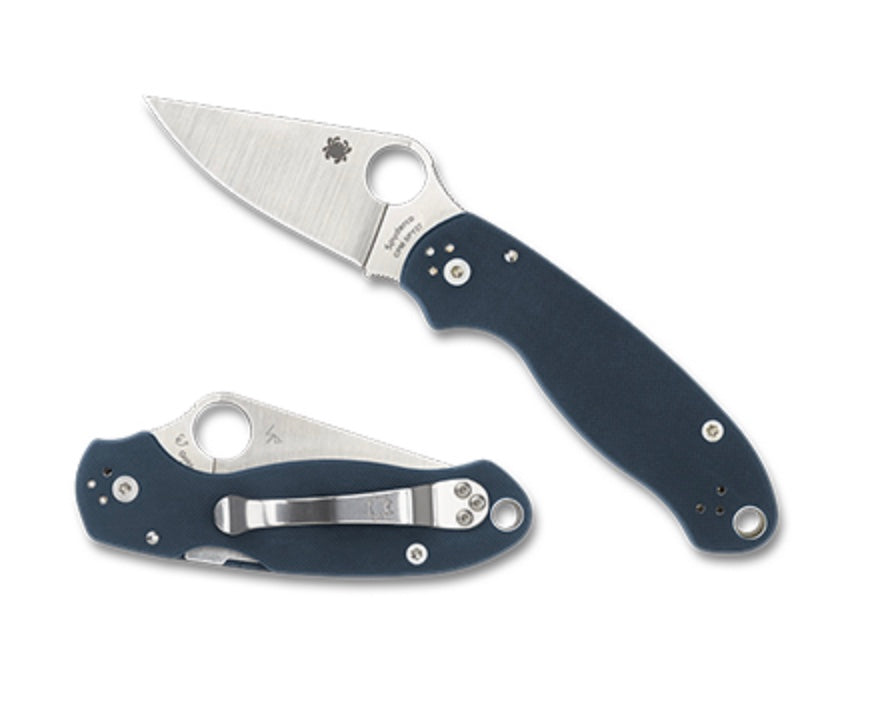 Spyderco Para 3 Ultimate EDC Knife - Cobalt Blue G-10 & SPY27 Steel