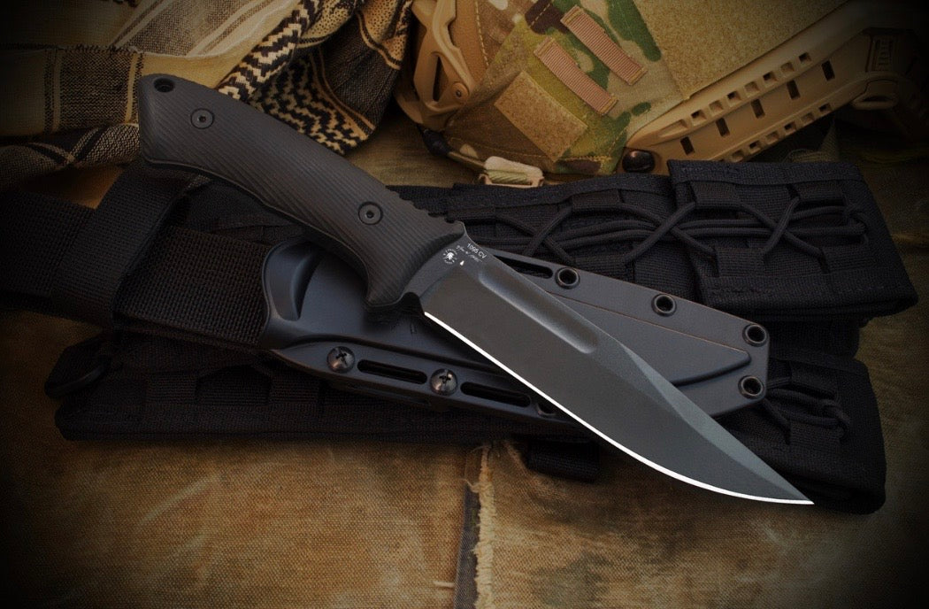 Spartan Harsey Fighter Black 1095 Fixed Blade - Ultimate Tactical Knife