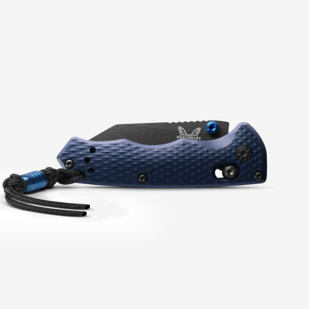 Benchmade Full Immunity Compact EDC Knife - Crater Blue Aluminum & CPM-M4 Blade