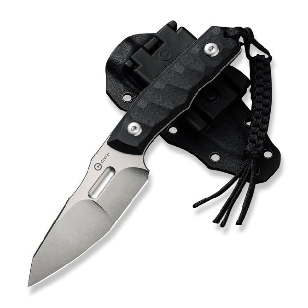 Civivi Propugnator Premium Fixed Blade Knife - Black G-10 & D2 Steel