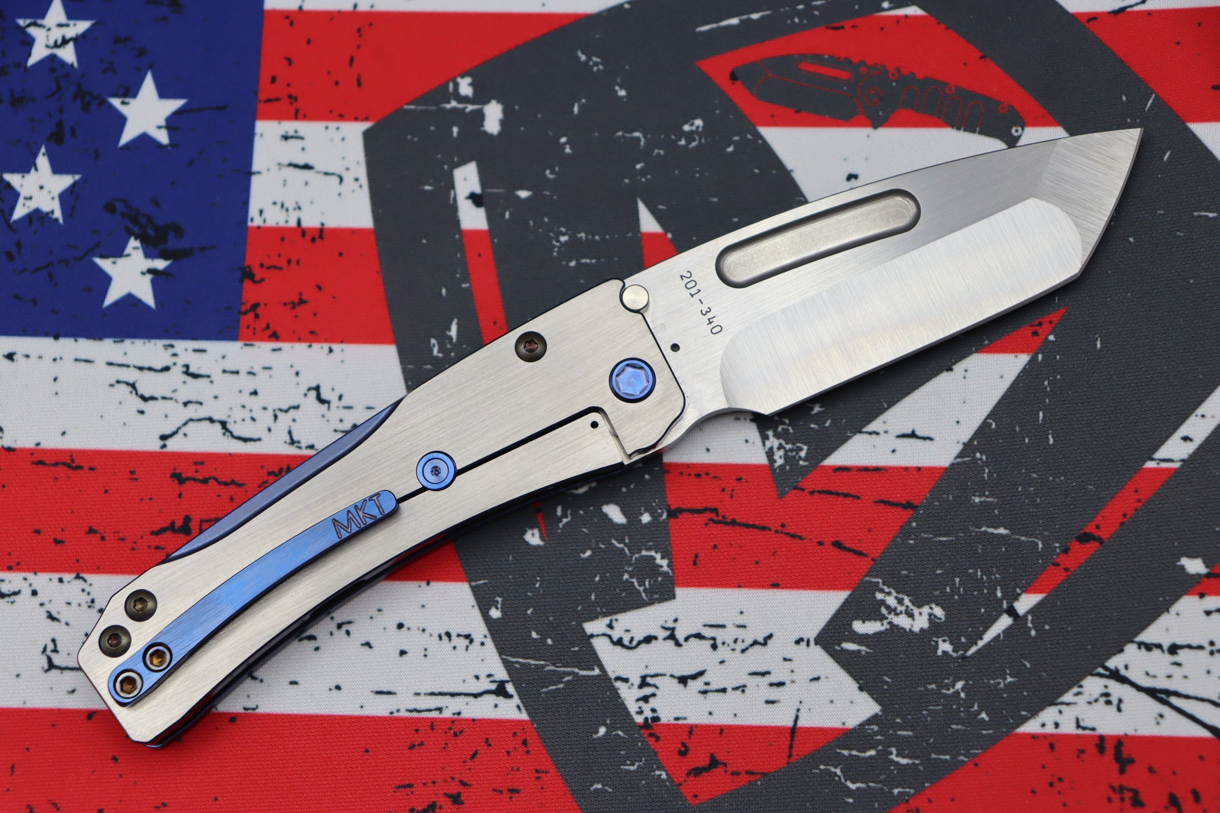 Medford Slim Midi Tanto EDC Knife - Premium S35VN Blade with Blue Accents