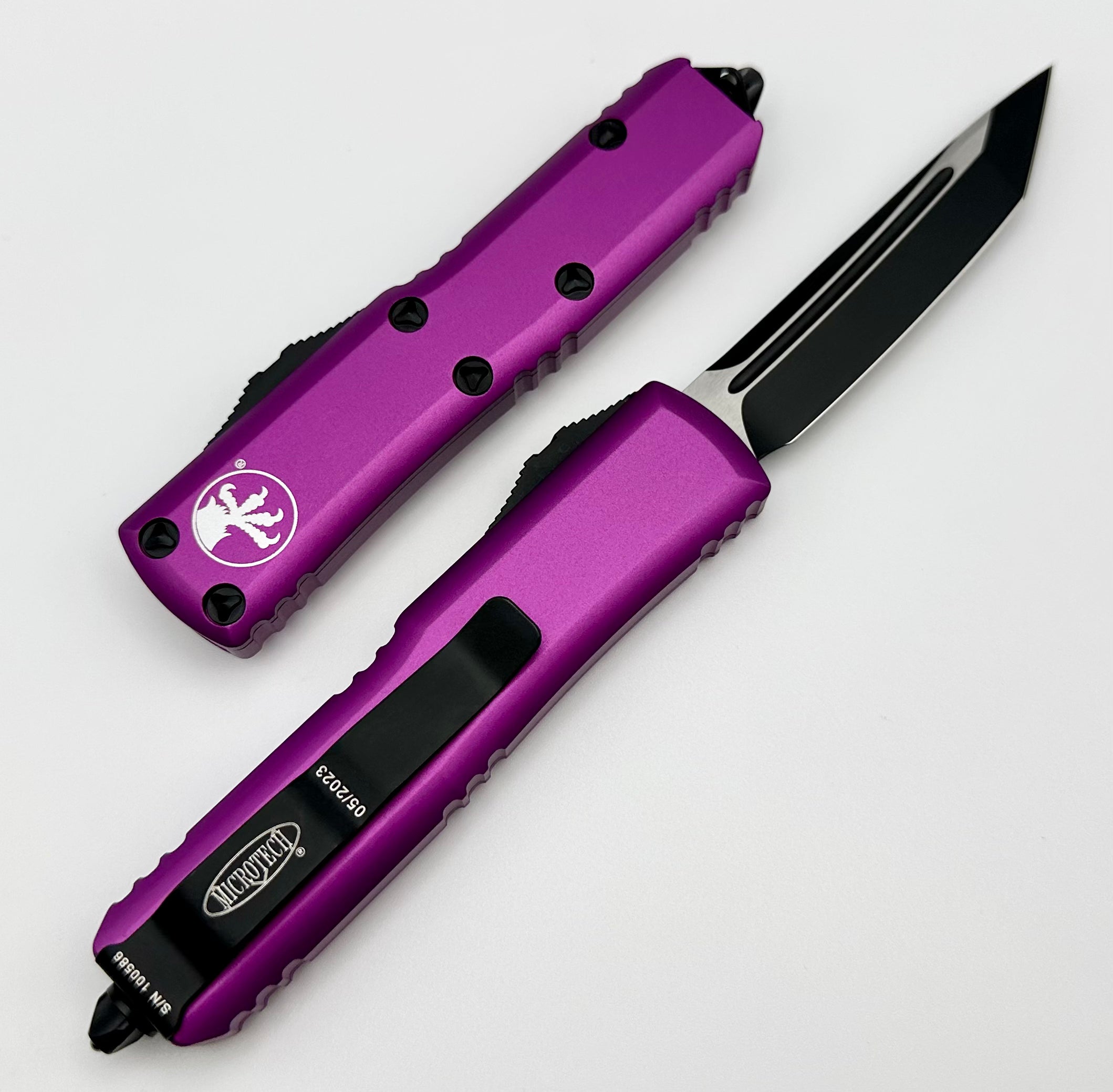 Microtech UTX-85 T/E Tanto Black & Violet - Ultimate EDC Knife