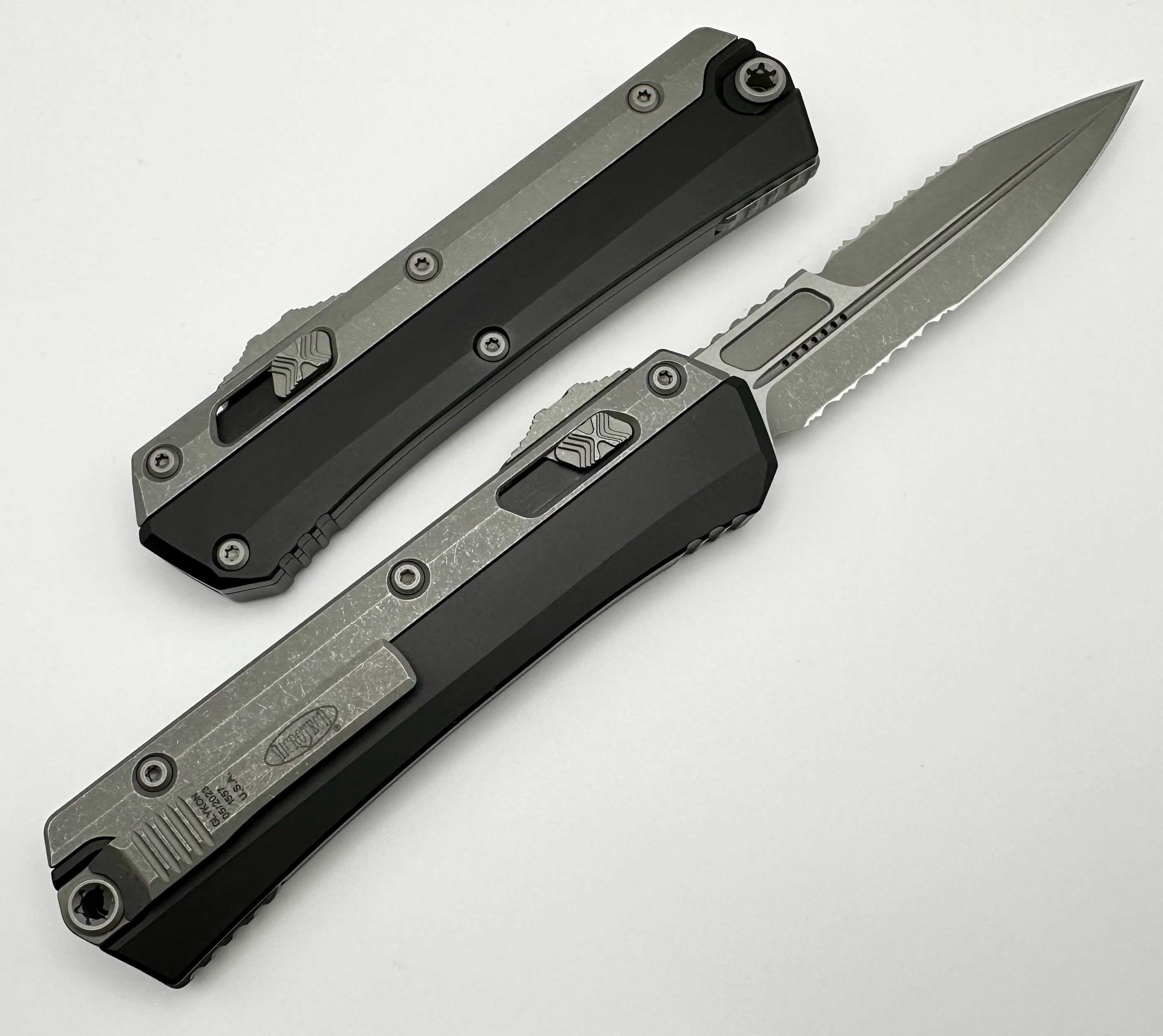 Premium Microtech Glykon Apocalyptic Serrated Bayonet | Ultimate Tactical Knife