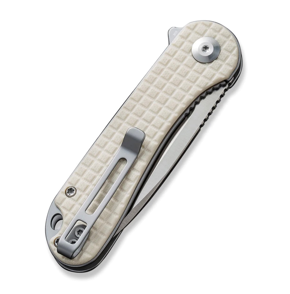 Civivi Elementum Premium Flipper Knife - Ivory White G-10 Handle & Satin D2 Blade