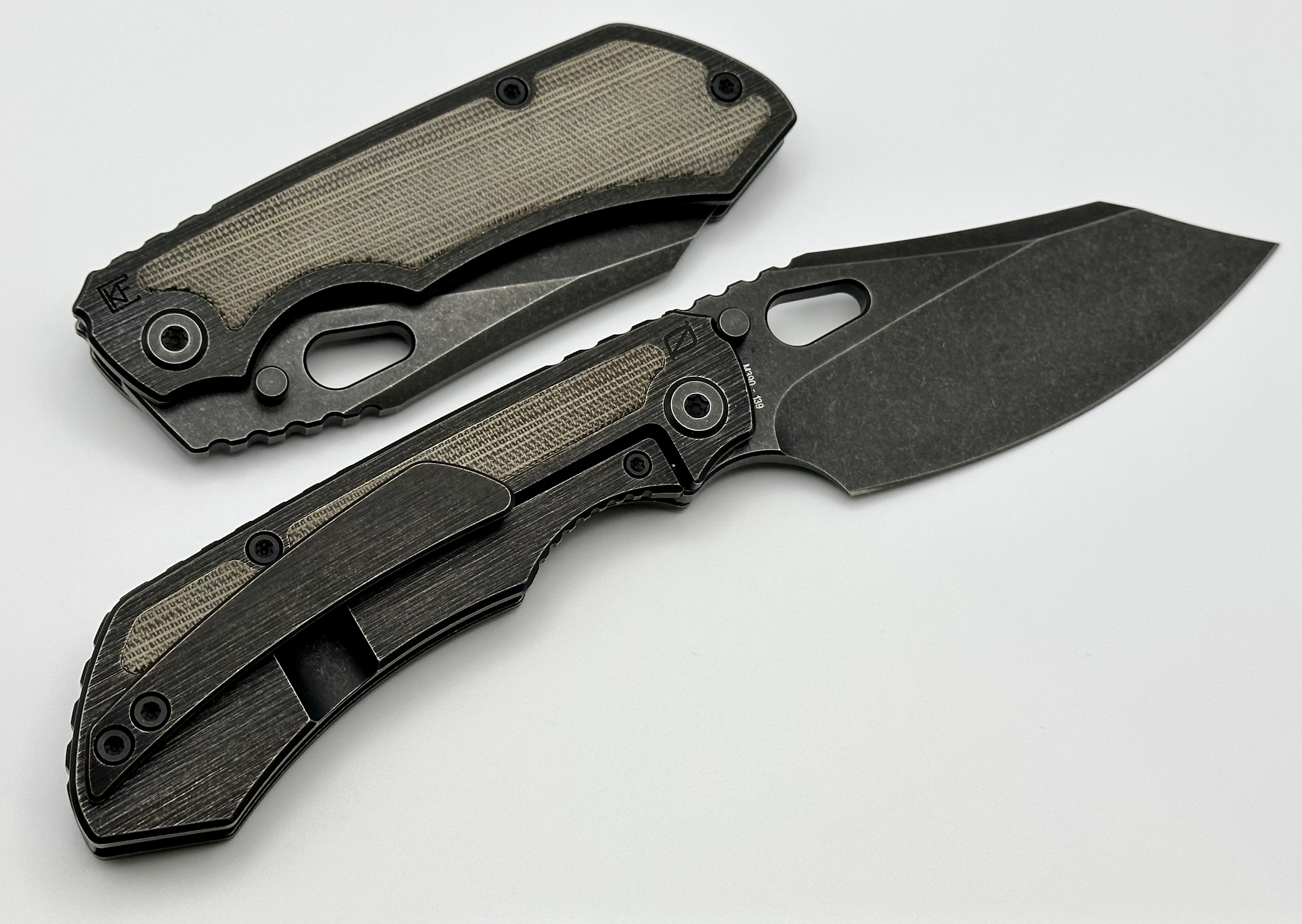 Premium Custom Knife Factory Evo 3.0D - Blackwash Micarta & M390 Steel