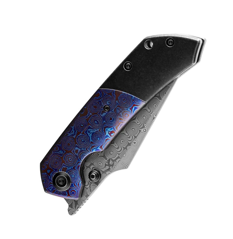 Kansept Fenrir Ultimate EDC Knife - Damascus Blade & Timascus Handle