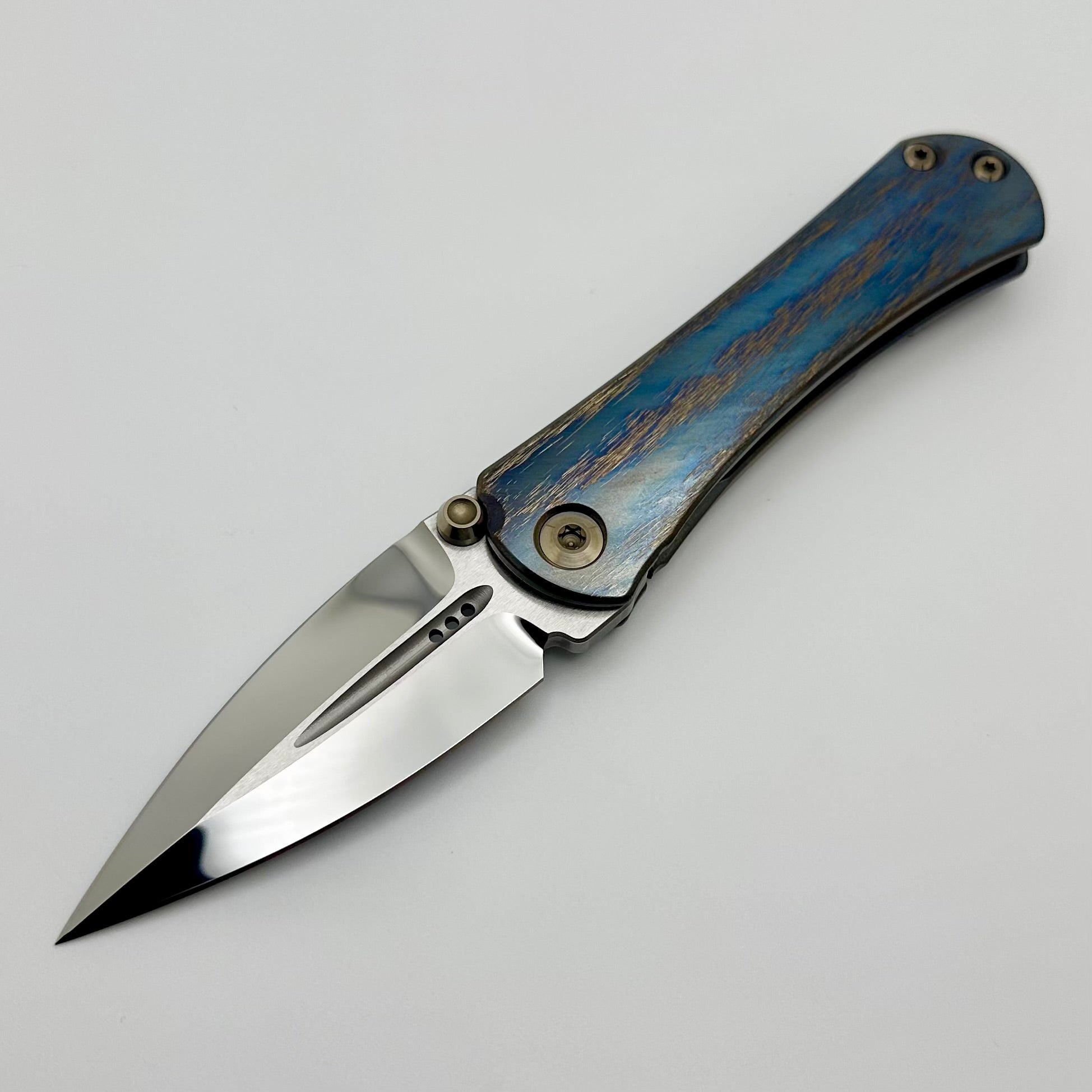 Premium SBF Zulu Liquid Metal Knife - M390 Steel & Cosmic Scales Prototype