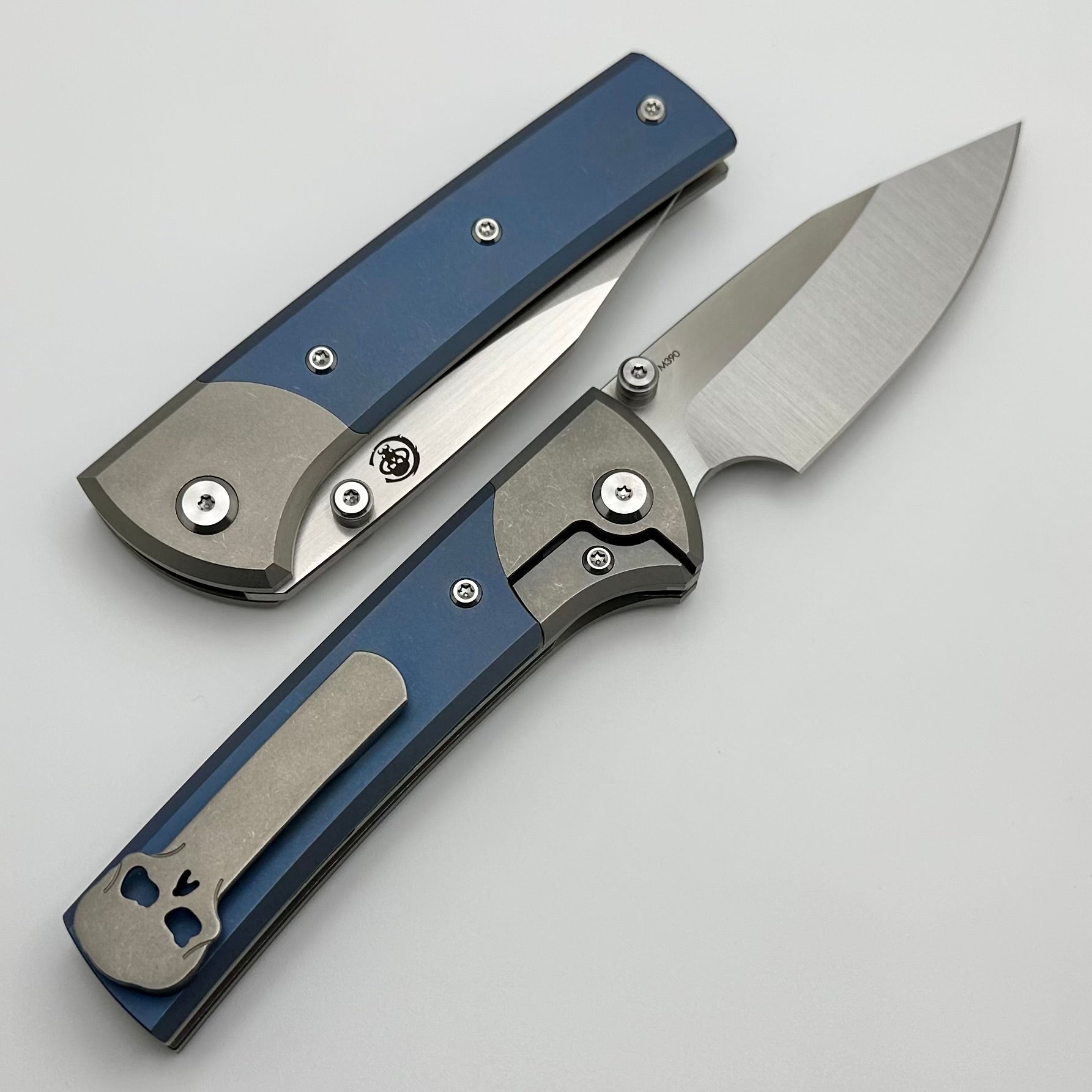 Chaves Scapegoat Ultimate EDC Knife - Blue Titanium Inlay & M390 Blade