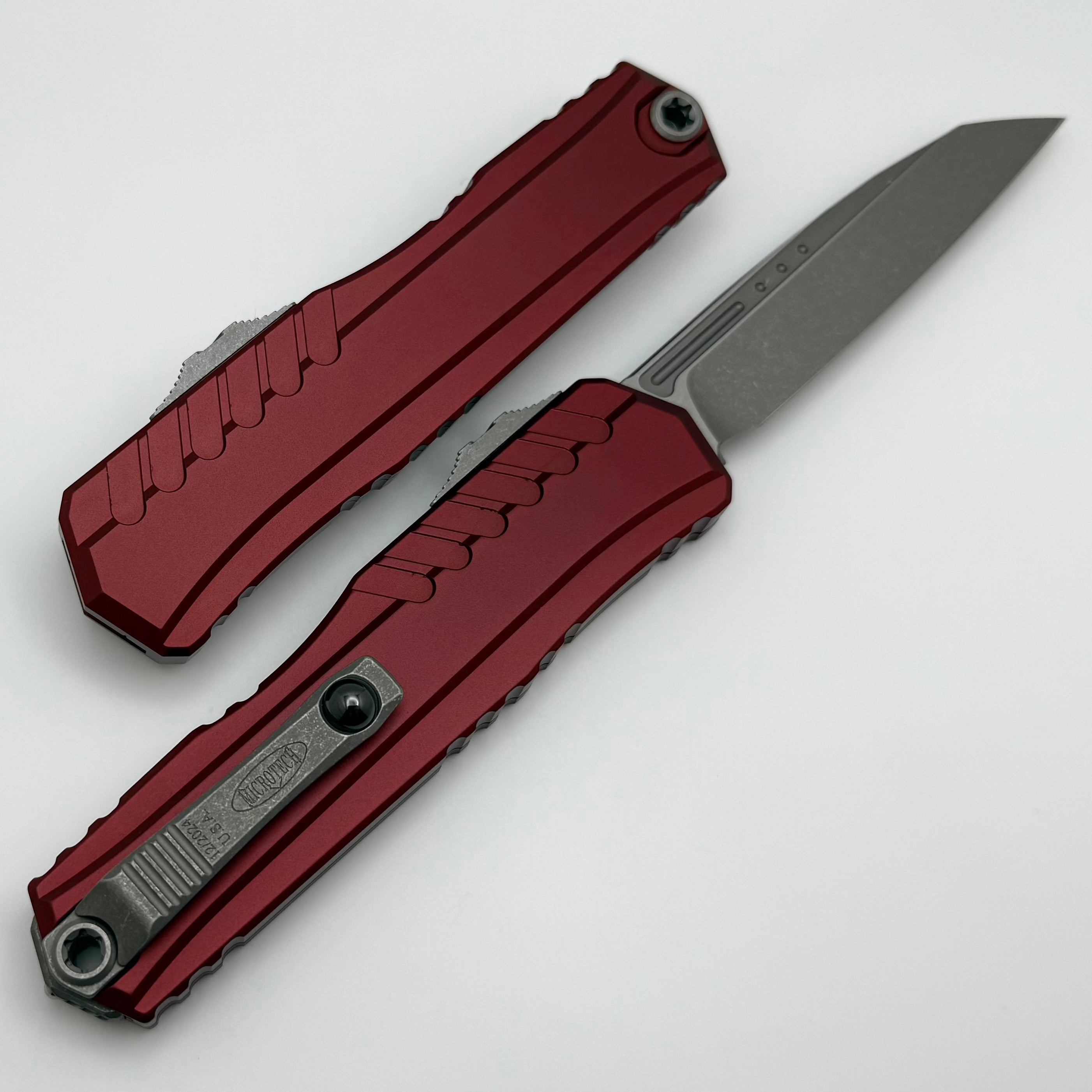 Microtech Cypher II S/E Apocalyptic Standard & Merlot Handle – Ultimate Tactical Knife