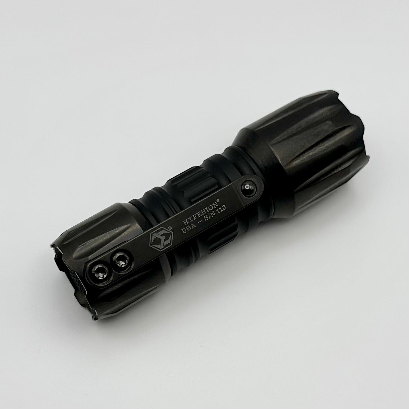 Heretic Knives Hyperion Ultimate Flashlight - DLC Titanium & Black Aluminum Design