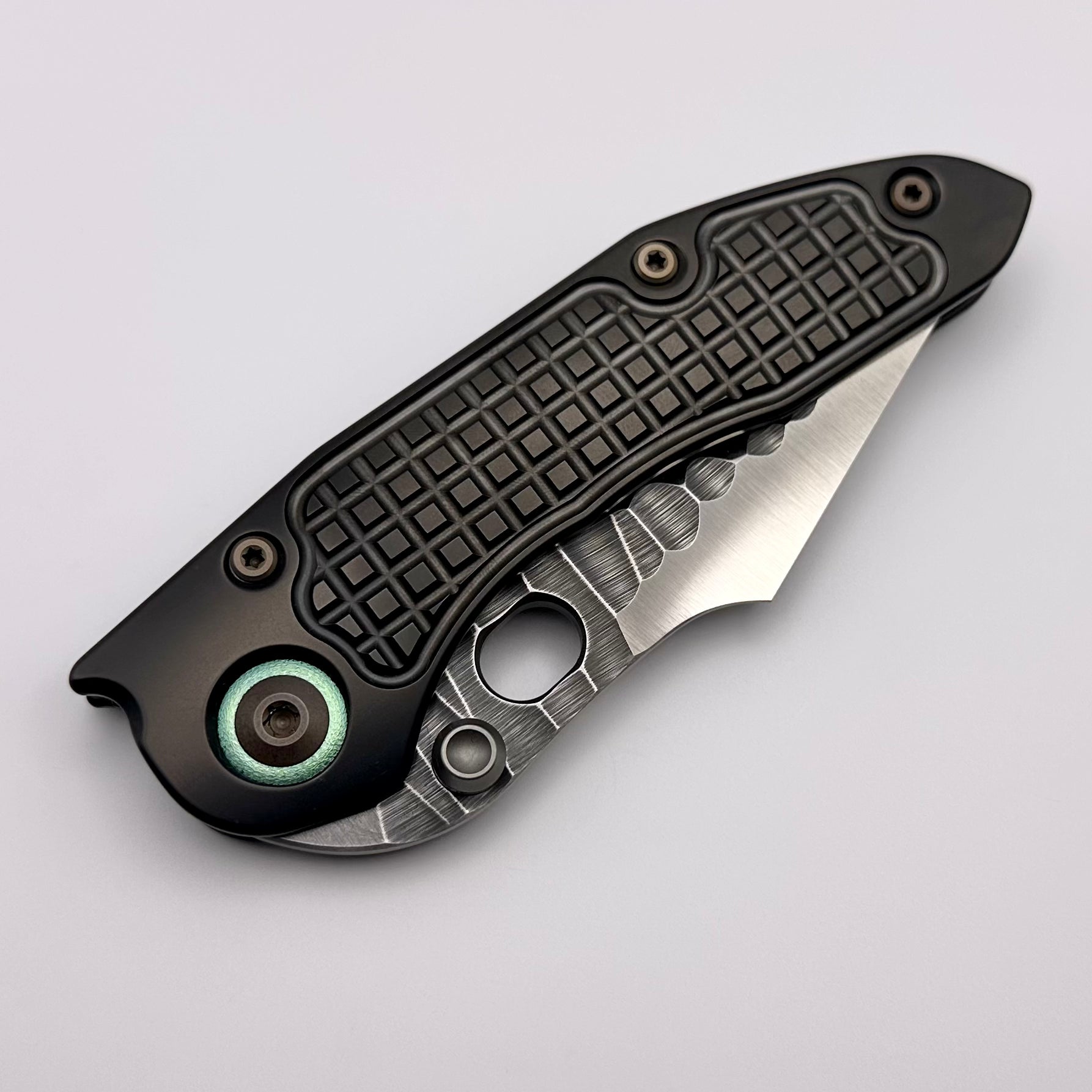 Premium Borka Blades Frag DLC Knife - Torched Accents & Rock Ground M390 Steel