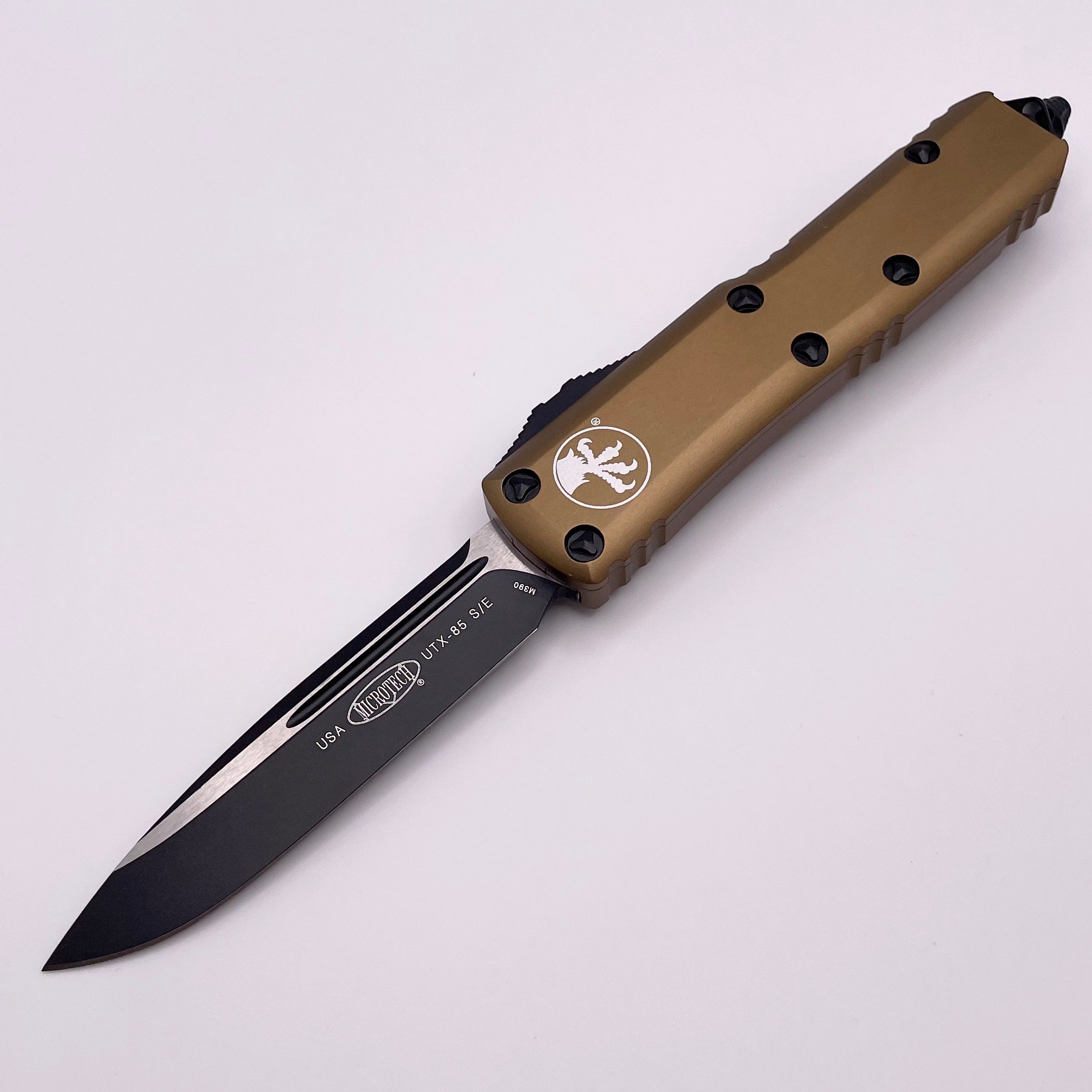 Pre-Owned Microtech UTX-85 S/E Black & Tan EDC Knife