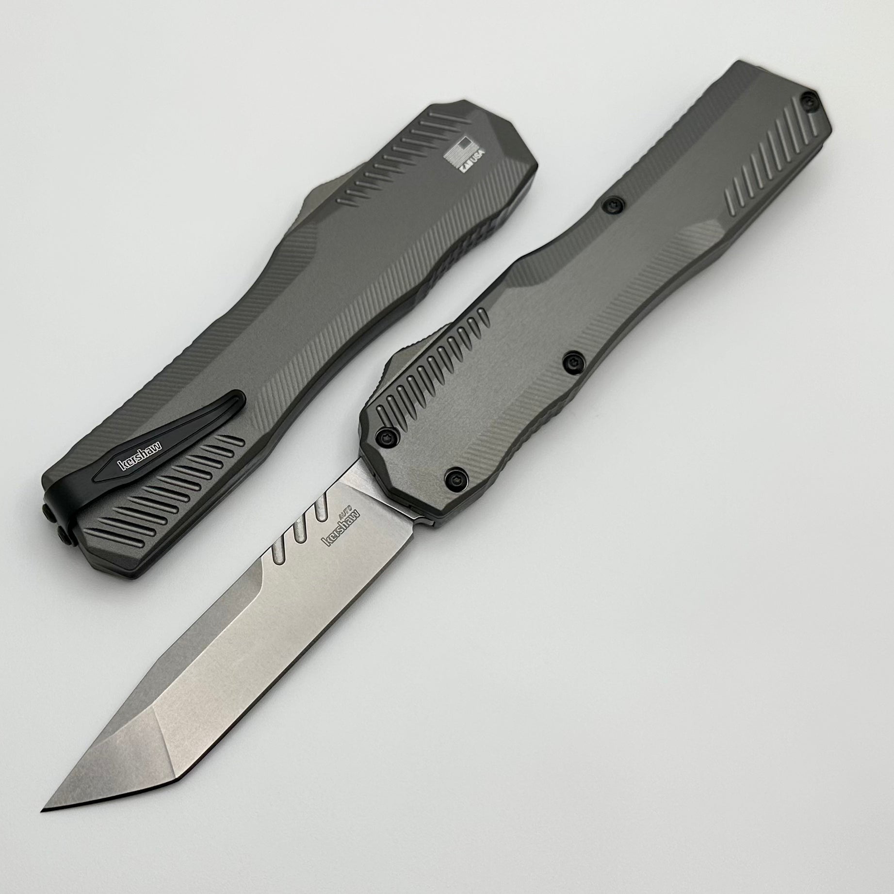 Kershaw Livewire Tanto - Premium CPM MagnaCut Blade with Gray Aluminum Handle