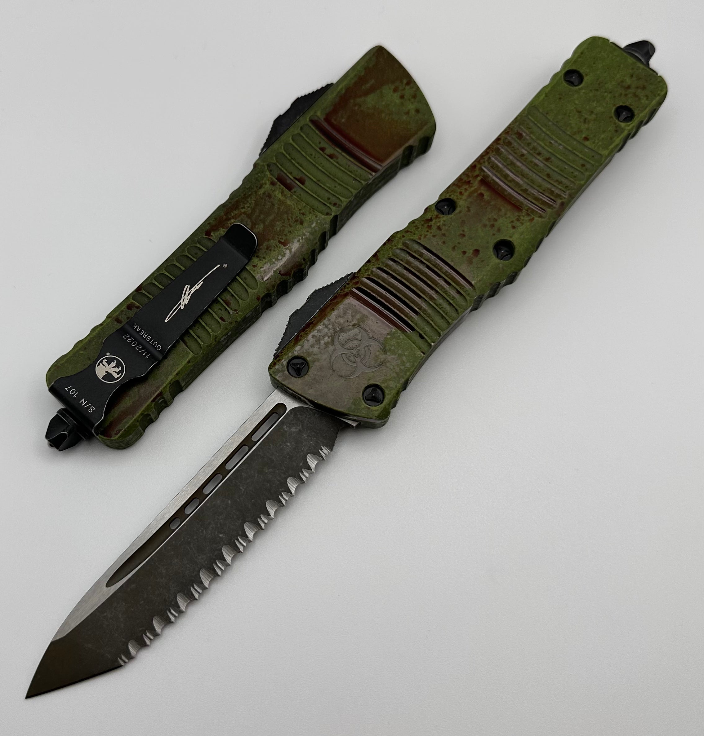 Ultimate Combat Troodon Tanto Edge Serrated Outbreak Knife