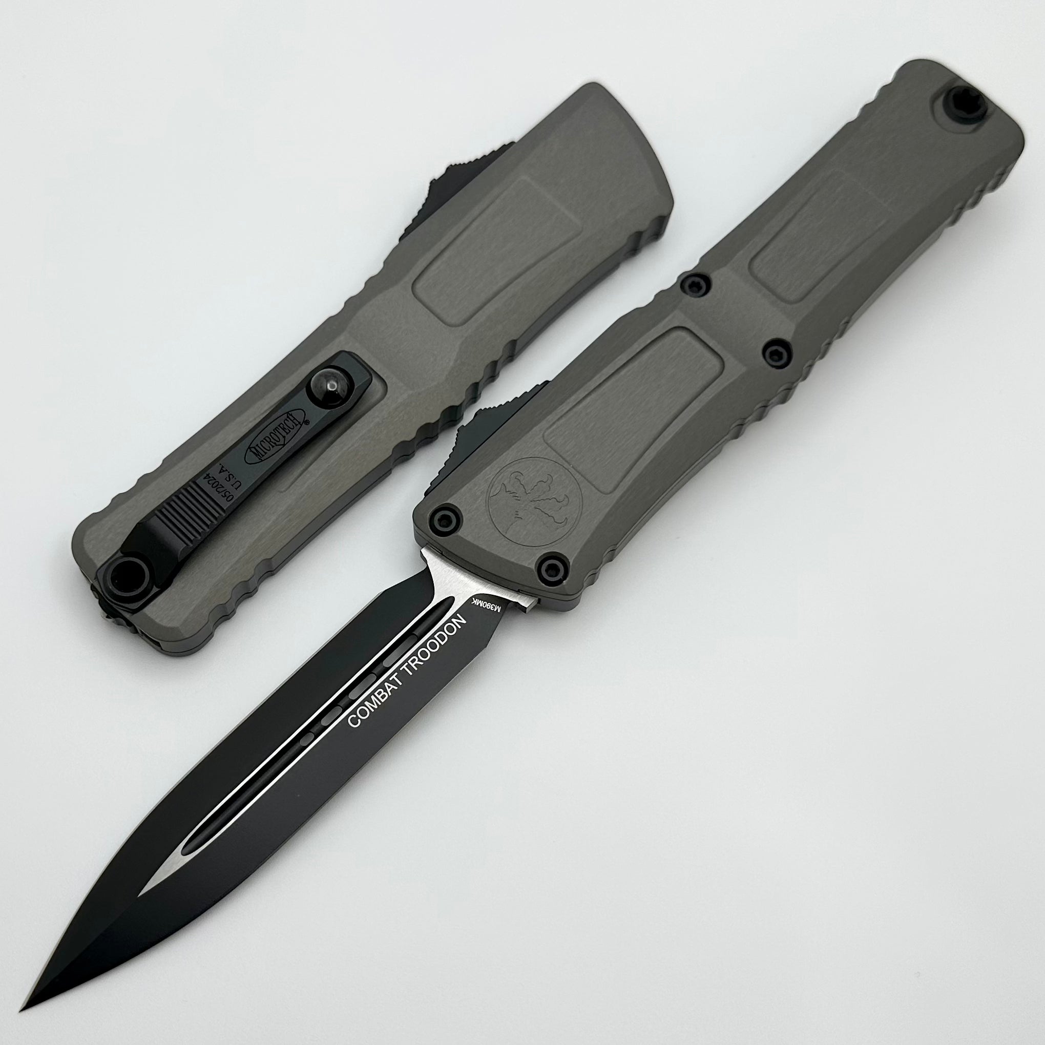 Microtech Combat Troodon Gen III Premium OTF Knife - Black Double Edge