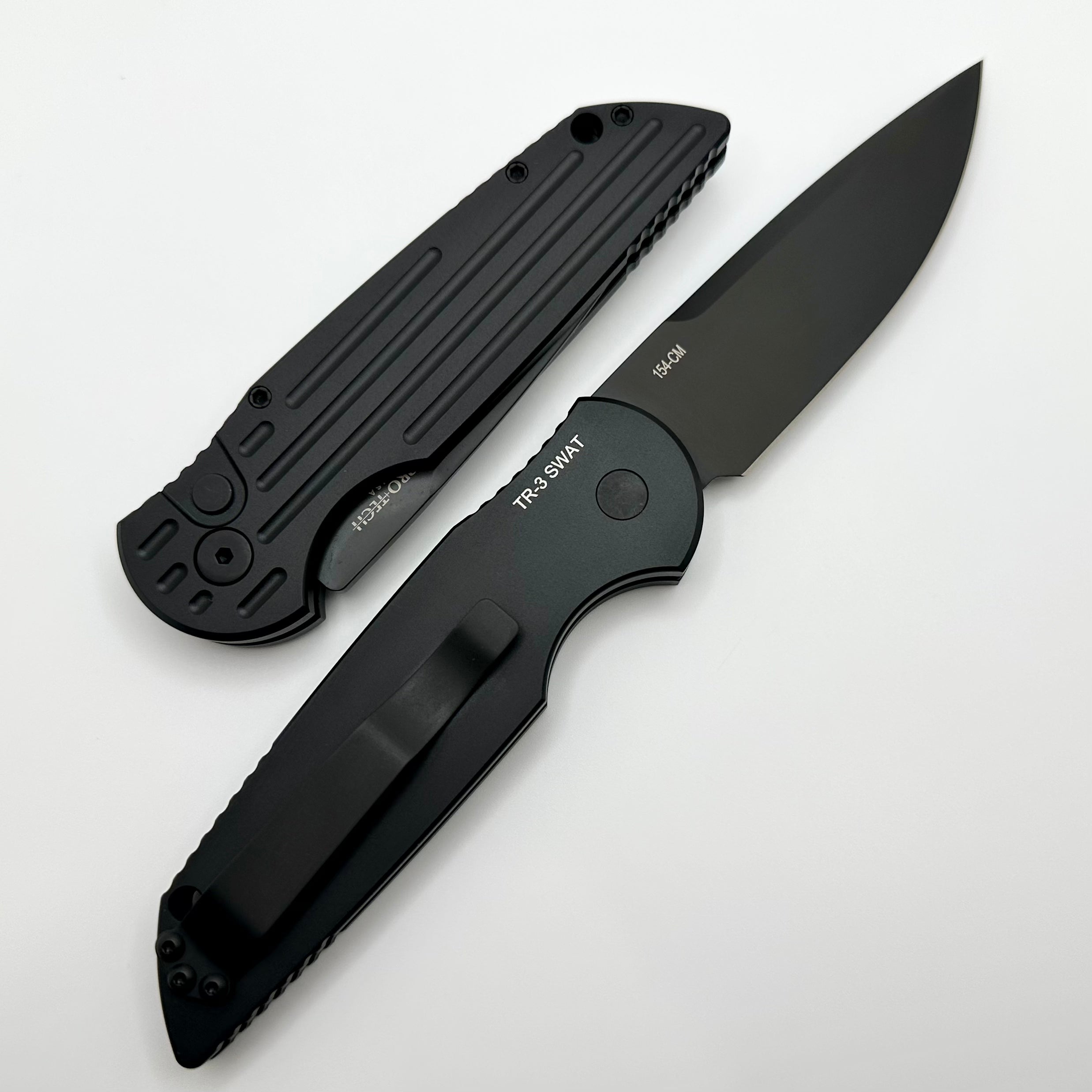 Pro-Tech TR-3 SWAT Tactical Knife - Black 154-CM Blade & Aluminum Handle