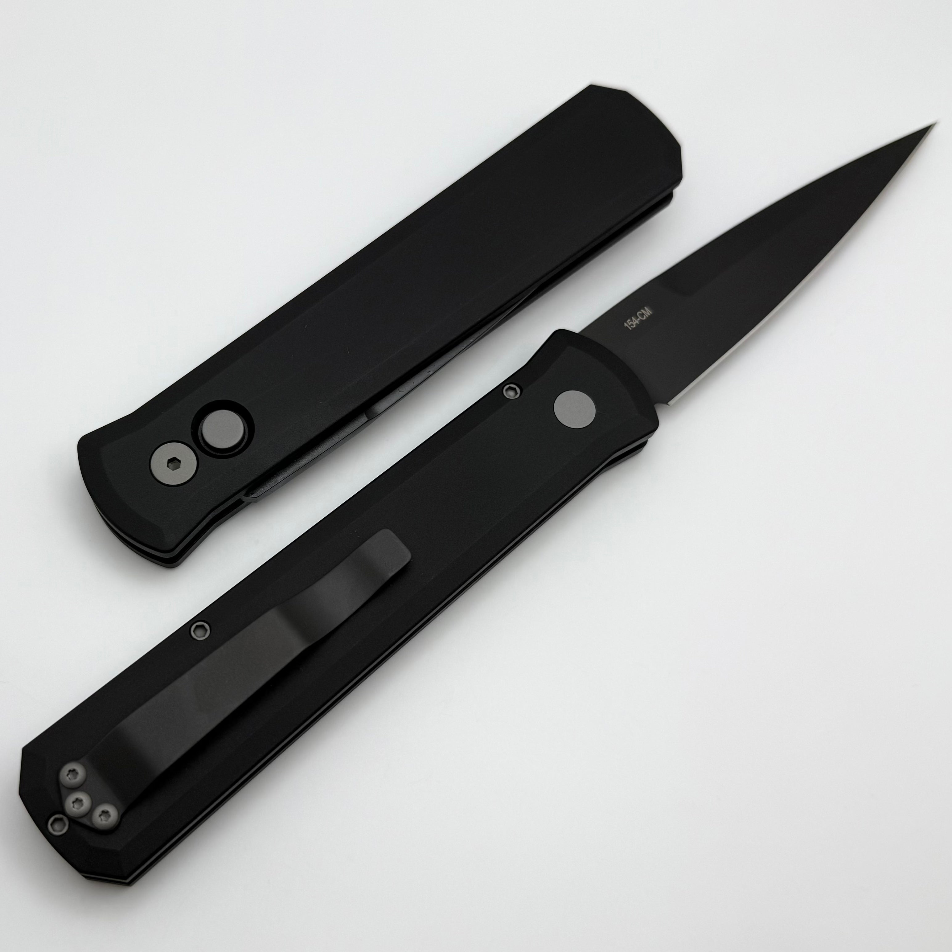 Pro-Tech Godfather Ultimate Automatic Knife - Black Handle & 154-CM Blade