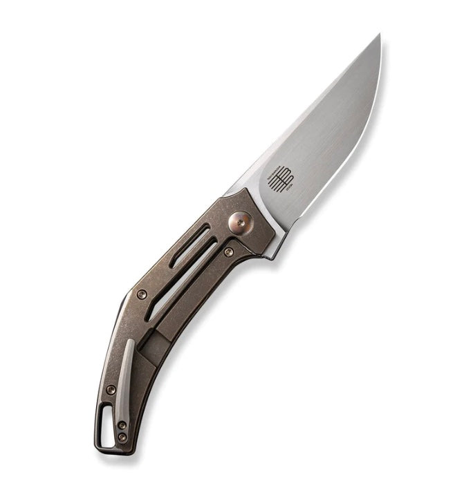 Premium We Knife Speedliner: Bronze Titanium & Hand Rubbed Satin 20CV - Ultimate EDC Companion