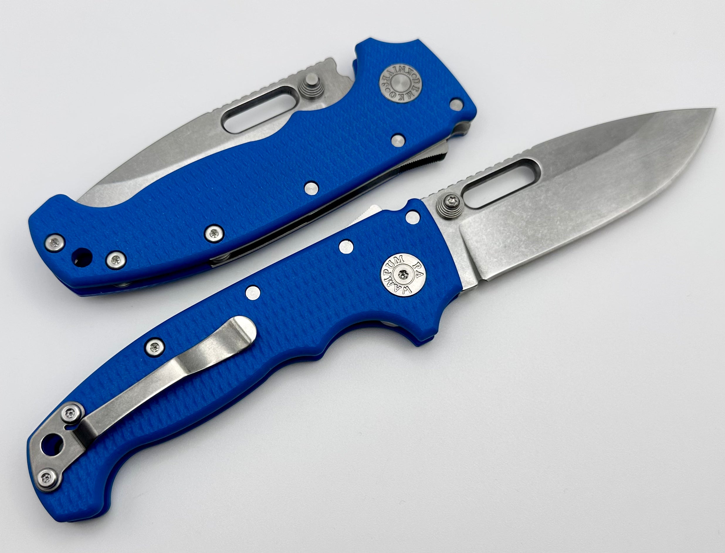 Premium Demko MG AD20 Drop Point Knife - 3V Steel & Blue G-10 (Limited Edition)