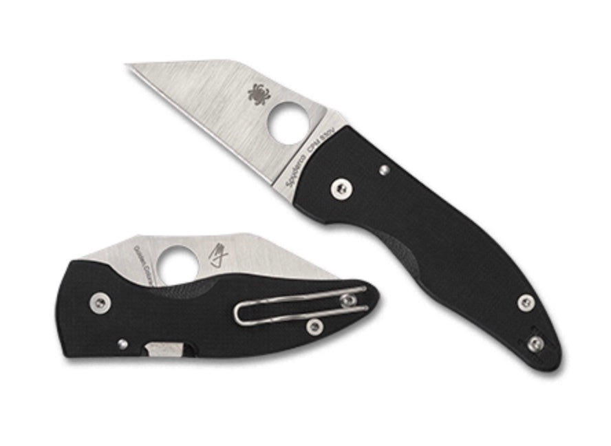 Spyderco MicroJimbo Premium Compact EDC Knife - Black G-10 & S30V Steel