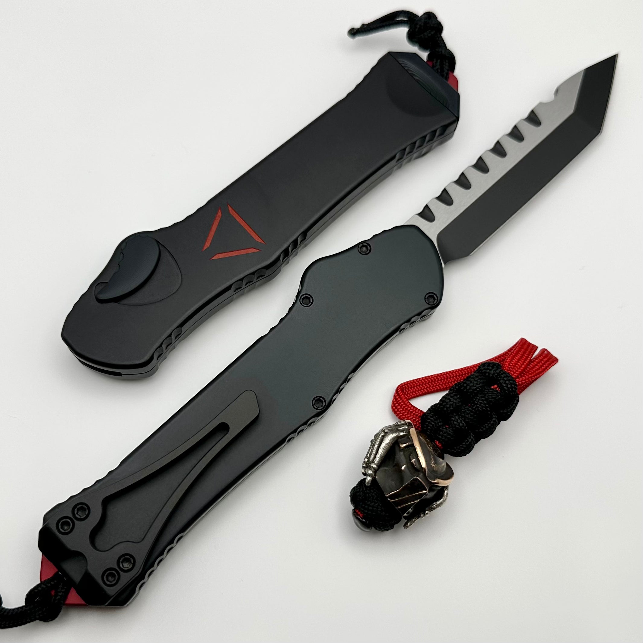 Heretic Hydra V3 Predator Tanto Knife - MagnaCut Blade & Silver/Copper Harding Bead