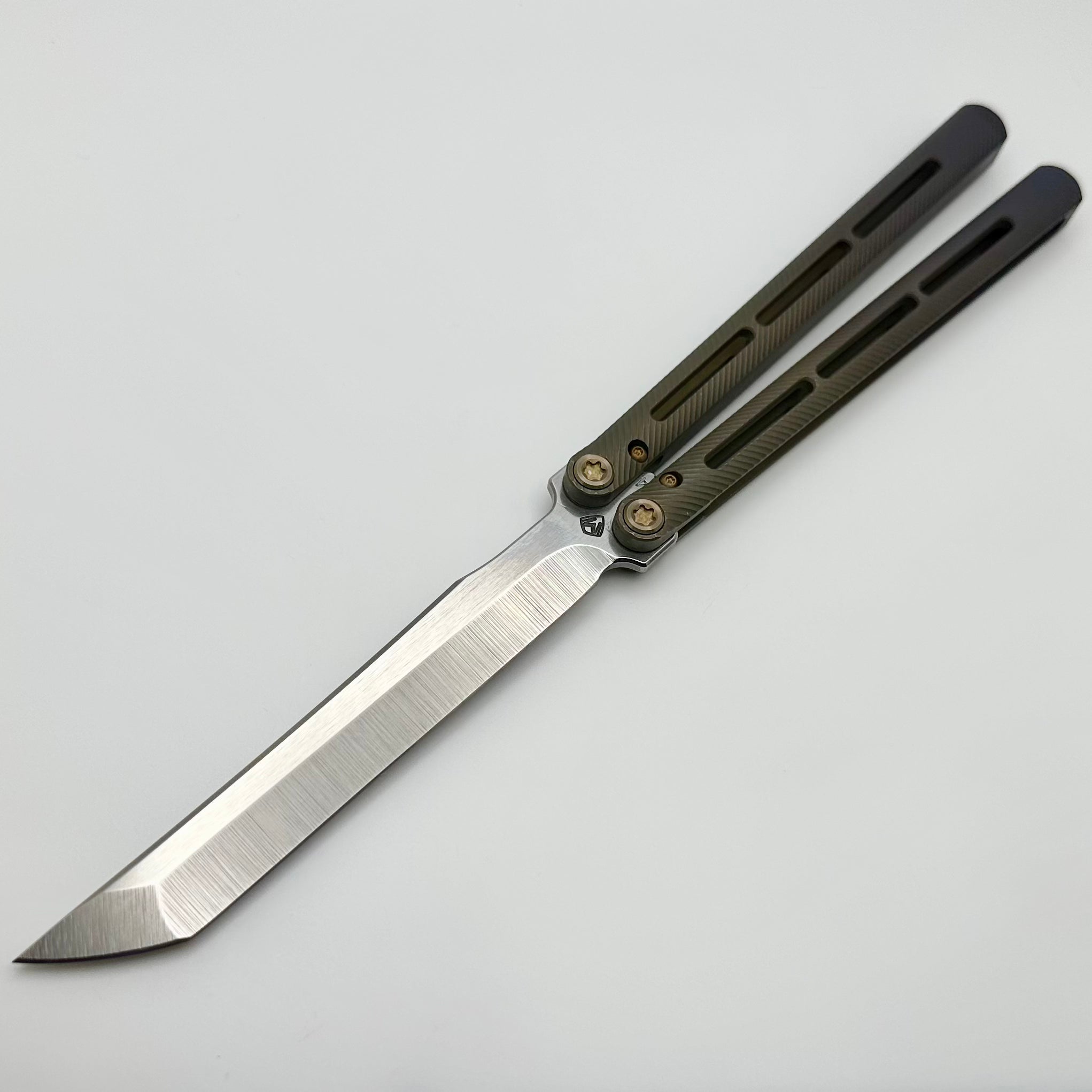 Medford Viceroy Butterfly Knife: Premium Bronze-Violet Fade Titanium Handles with S45VN Blade