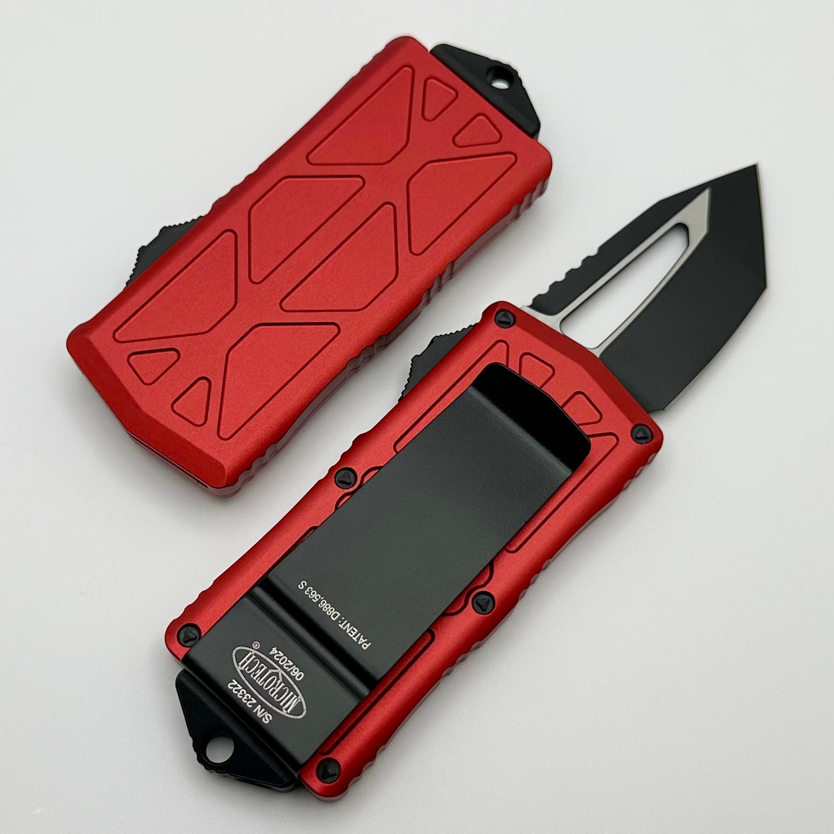 Microtech Exocet T/E Tanto Red Standard 158-1RD - Premium EDC Knife