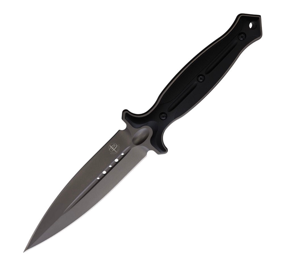 Premium Begg Knives Filoso Dagger - Ultimate Gray 1095 Fixed Blade (6-inch)