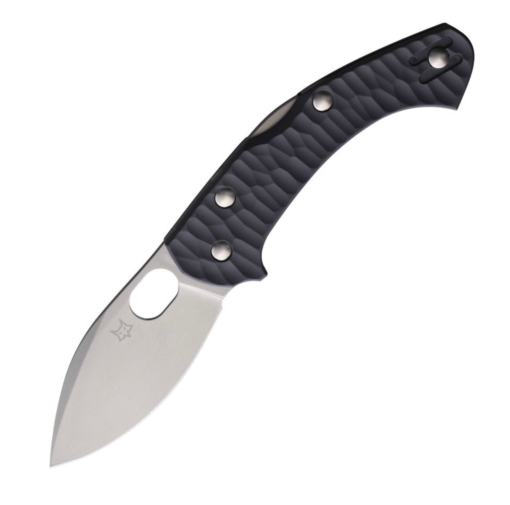 Fox Knives Zero 2.0 - Premium Compact EDC Knife with Gray FRN Handle & Stonewash Becut Blade