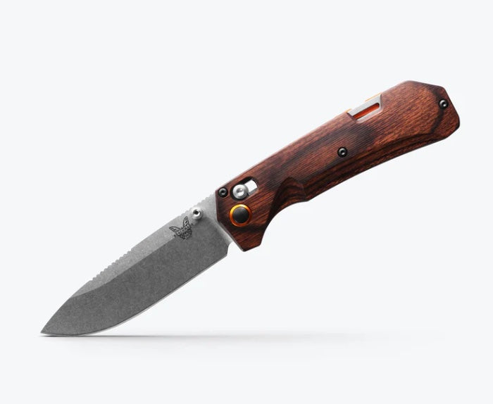 Benchmade Grizzly Creek Ultimate Hunting Knife - Stabilized Wood Handles, Drop Point S30V Blade