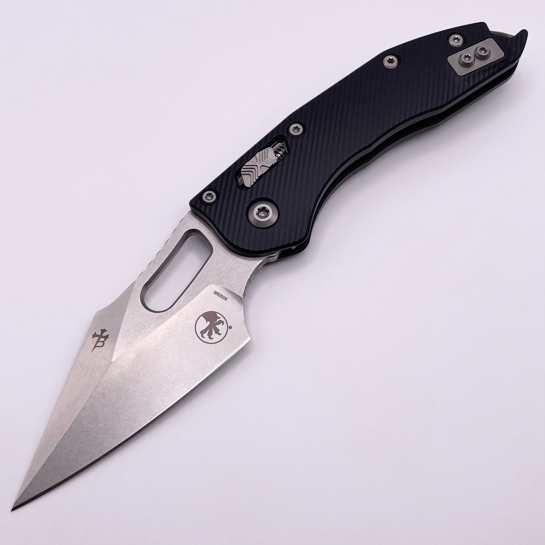 Microtech Stitch RAM LOK Knife - Premium Black Aluminum & M390MK Blade